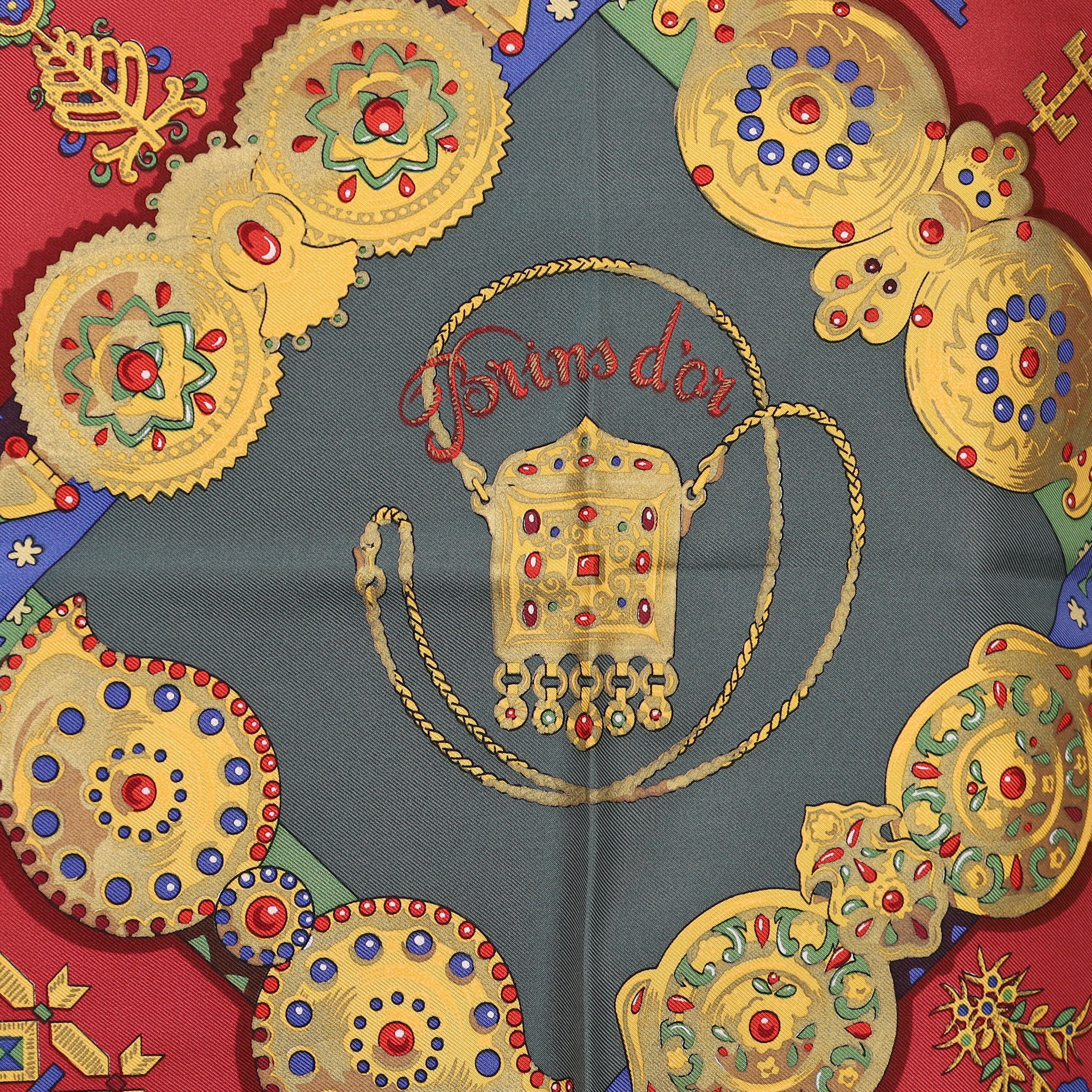 Brand New Boxed Hermès Brins D’or Silk Scarf