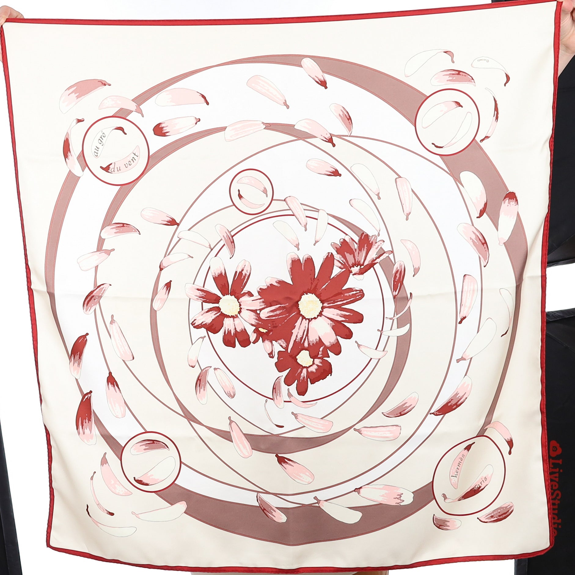 Hermès Au Gré du Vent Silk Scarf