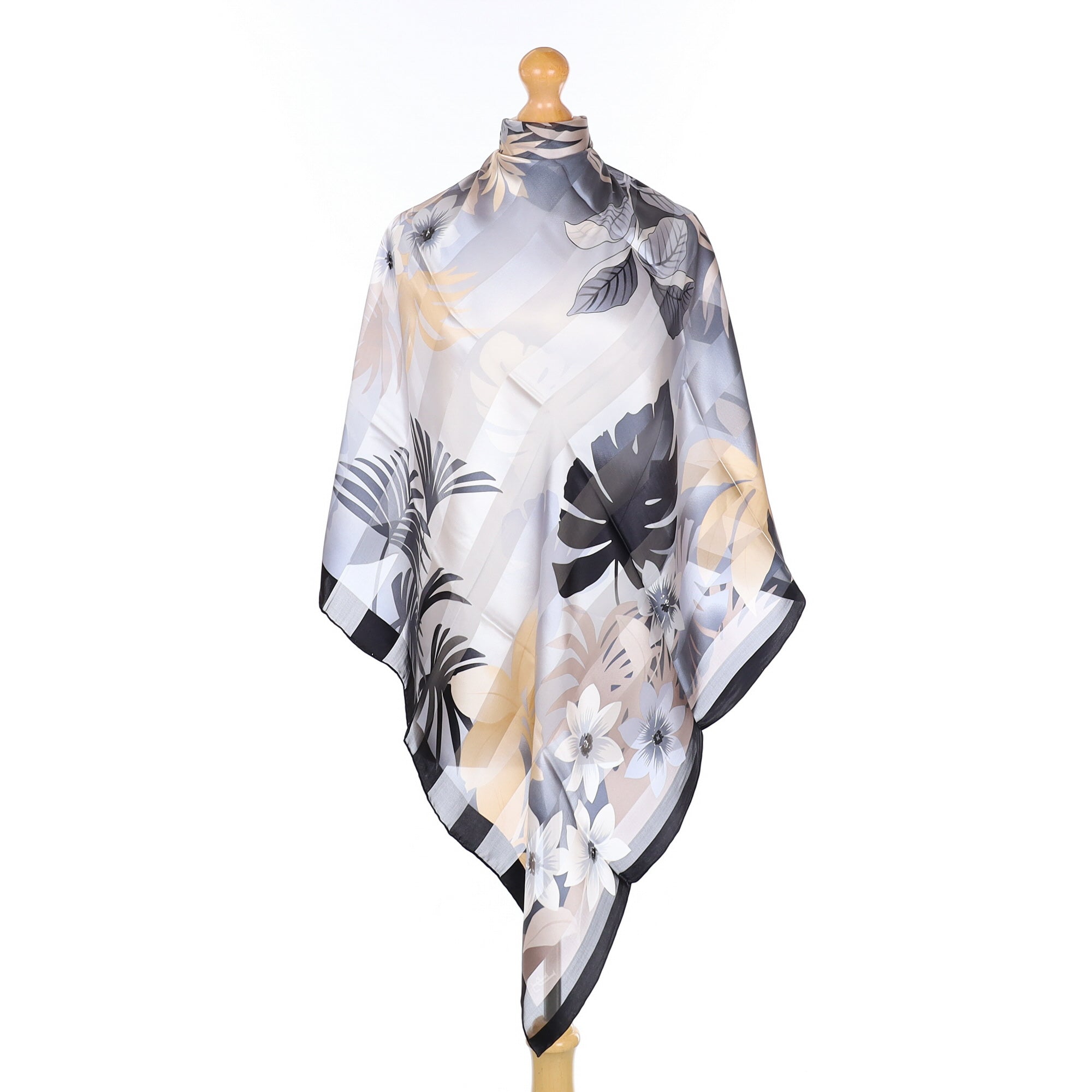 Brand New Jammers & Leufgen Botanical Silk Scarf