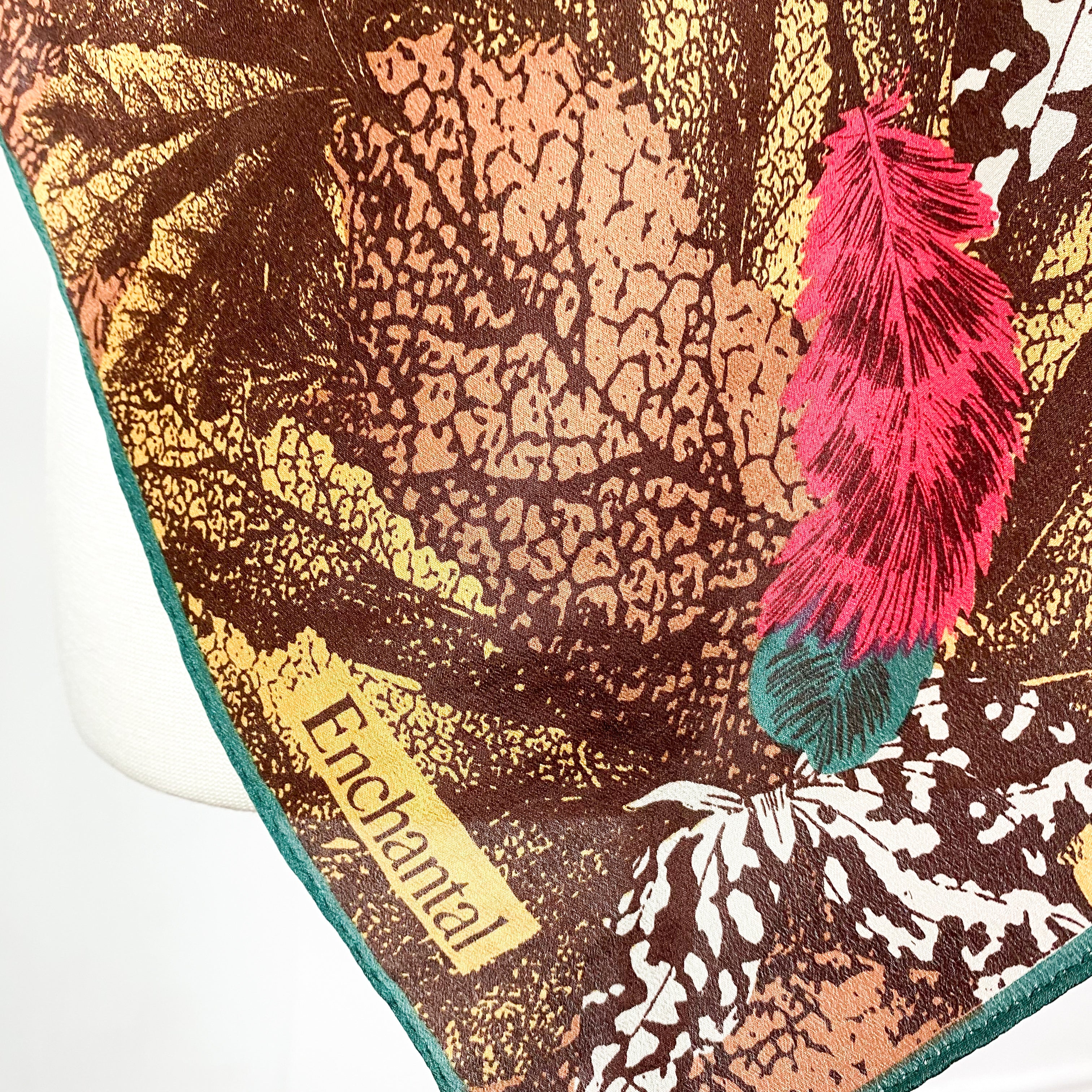 Crêpe Autumnal Vintage Silk Scarf
