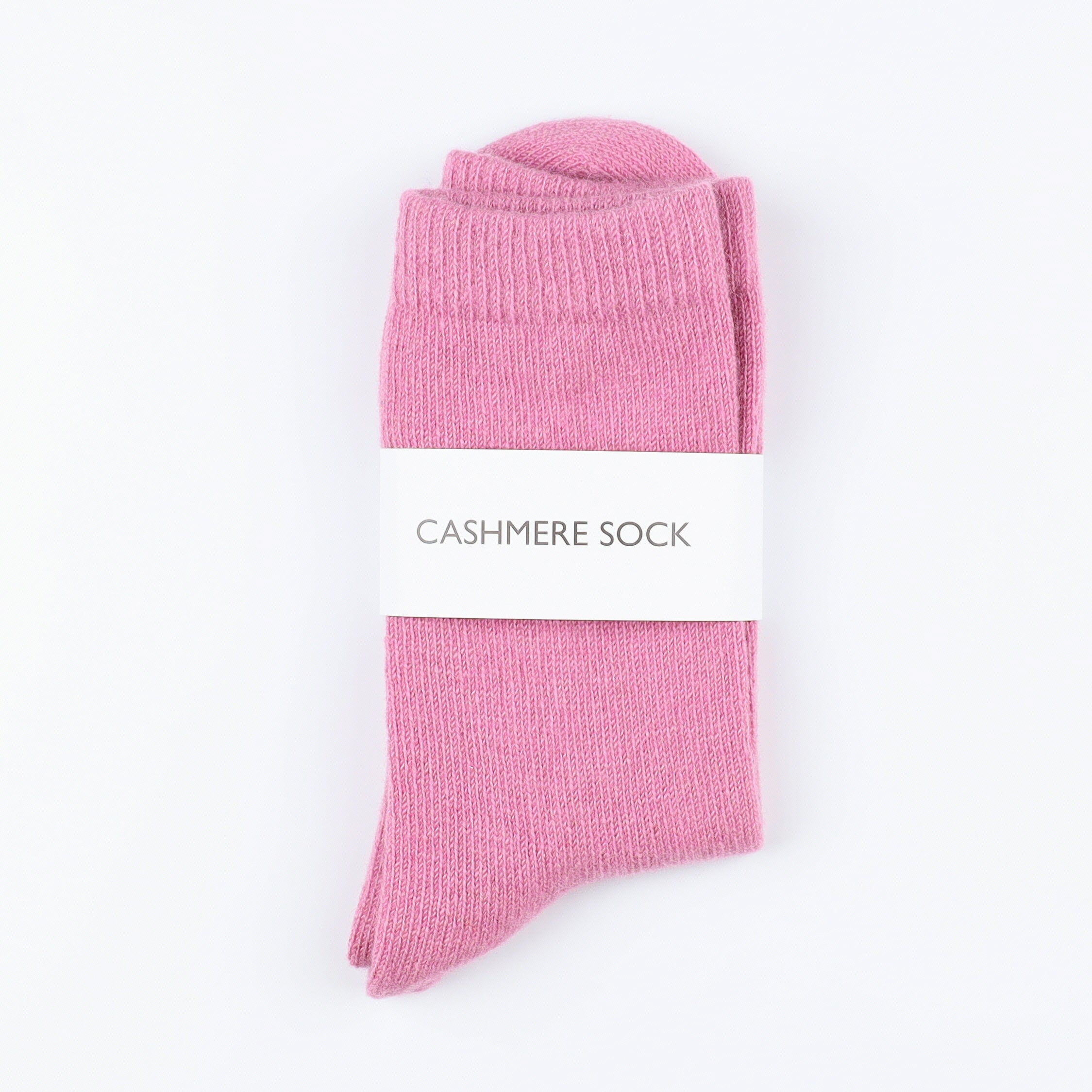 Brand New Scottish Heather Pink Ladies Cashmere Every Day Socks