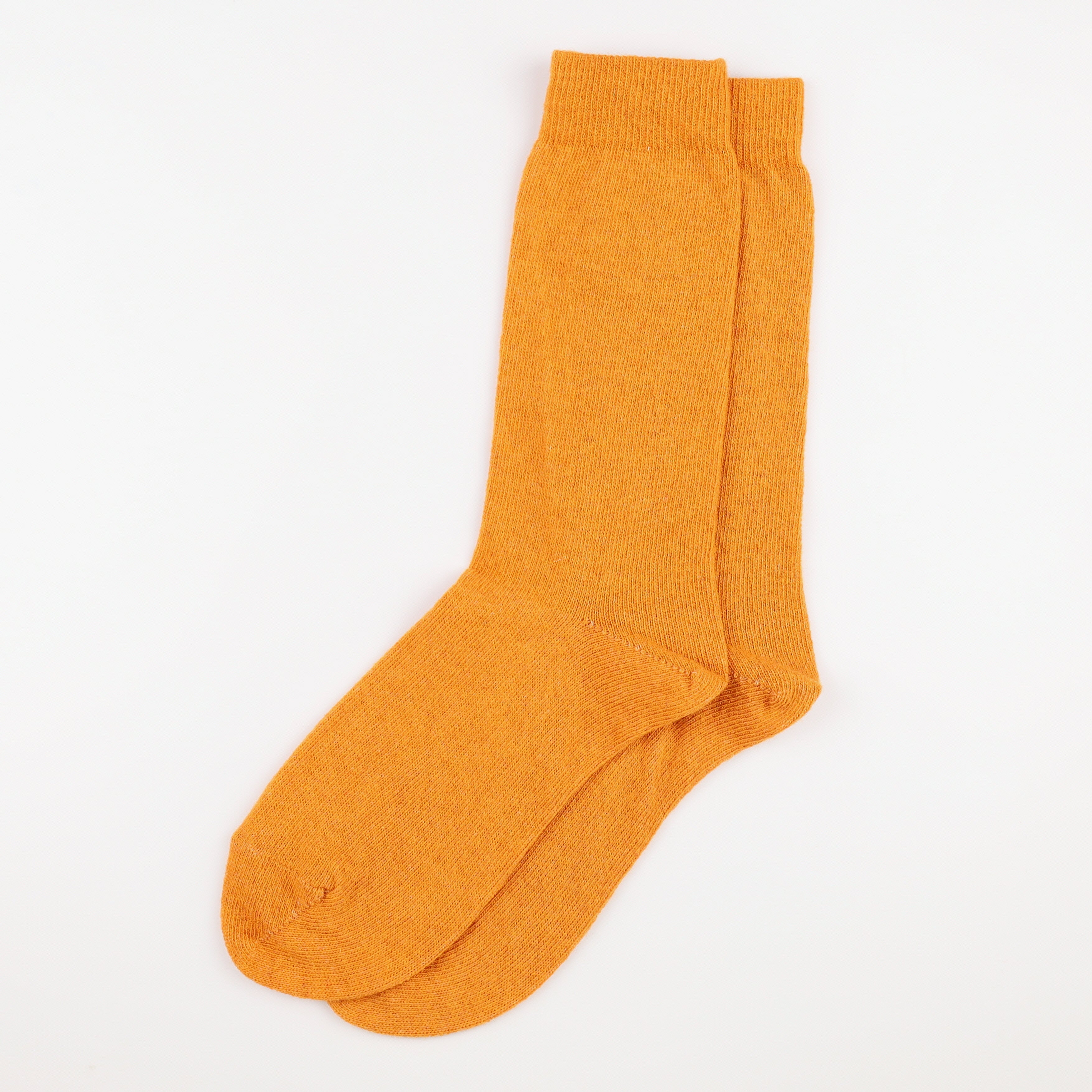 Brand New Scottish Marmalade Orange Ladies Cashmere Every Day Socks