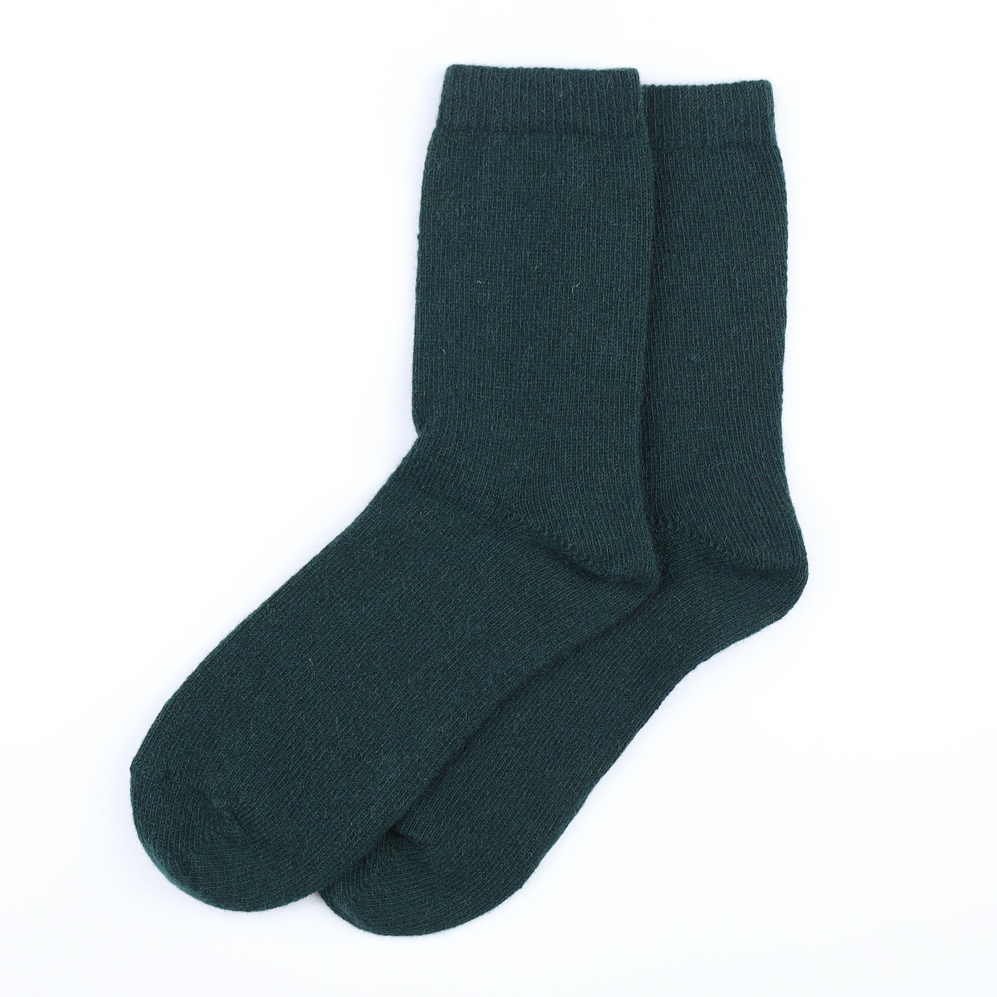 Brand New Scottish Bottle Green Ladies Cashmere Every Day Socks