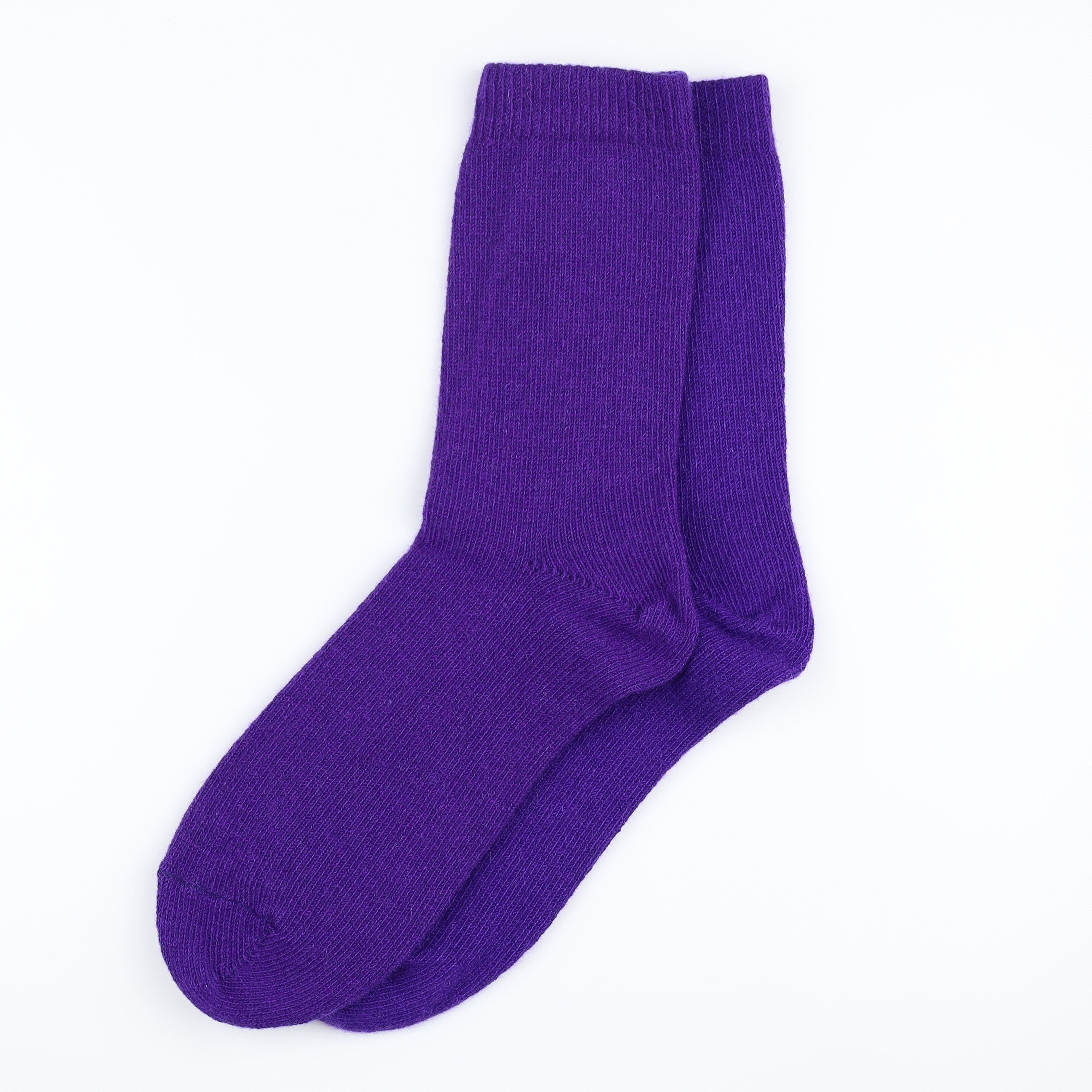 Brand New Scottish Indigo Purple Ladies Cashmere Every Day Socks