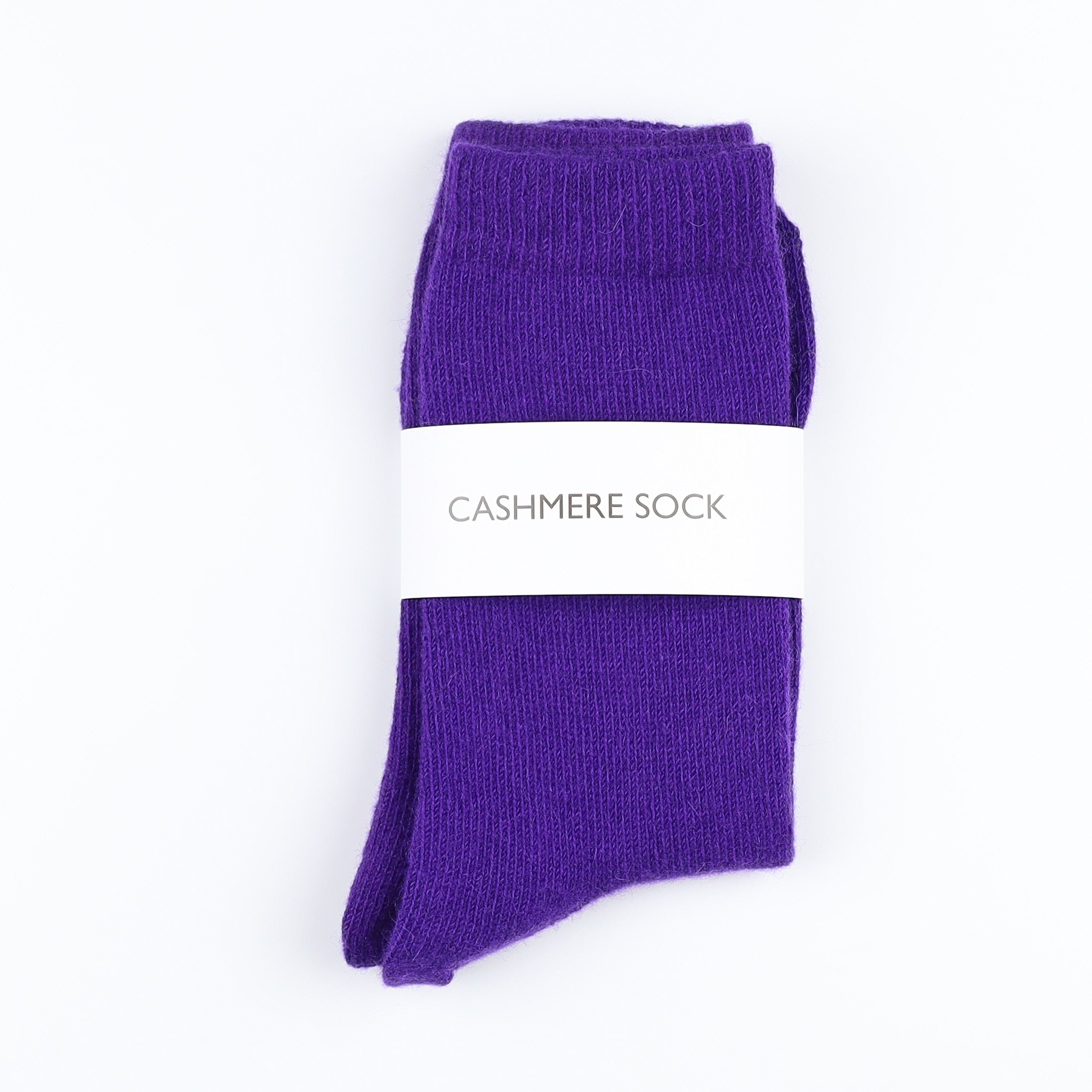 Brand New Scottish Indigo Purple Ladies Cashmere Every Day Socks