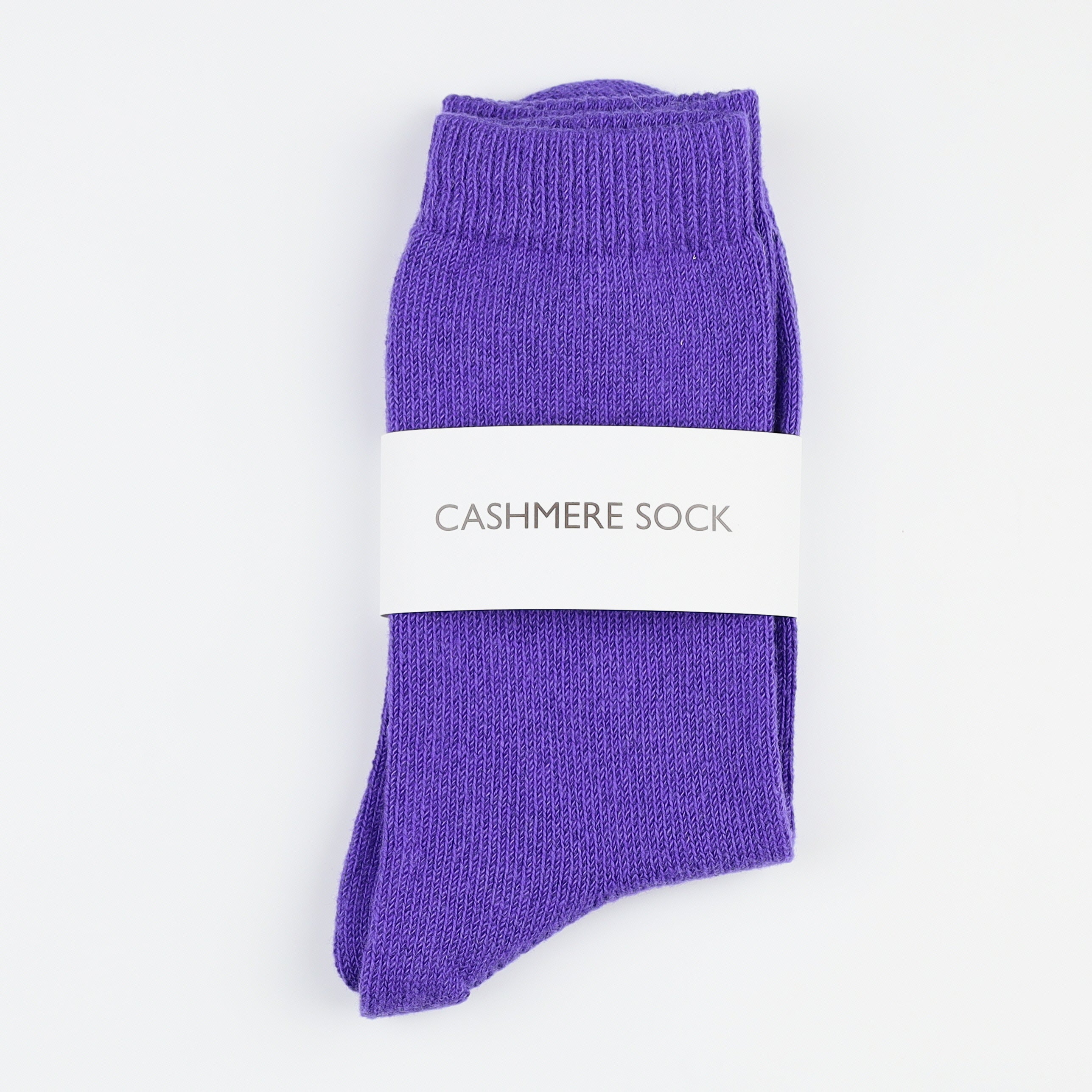 Brand New Scottish True Purple Ladies Cashmere Every Day Socks