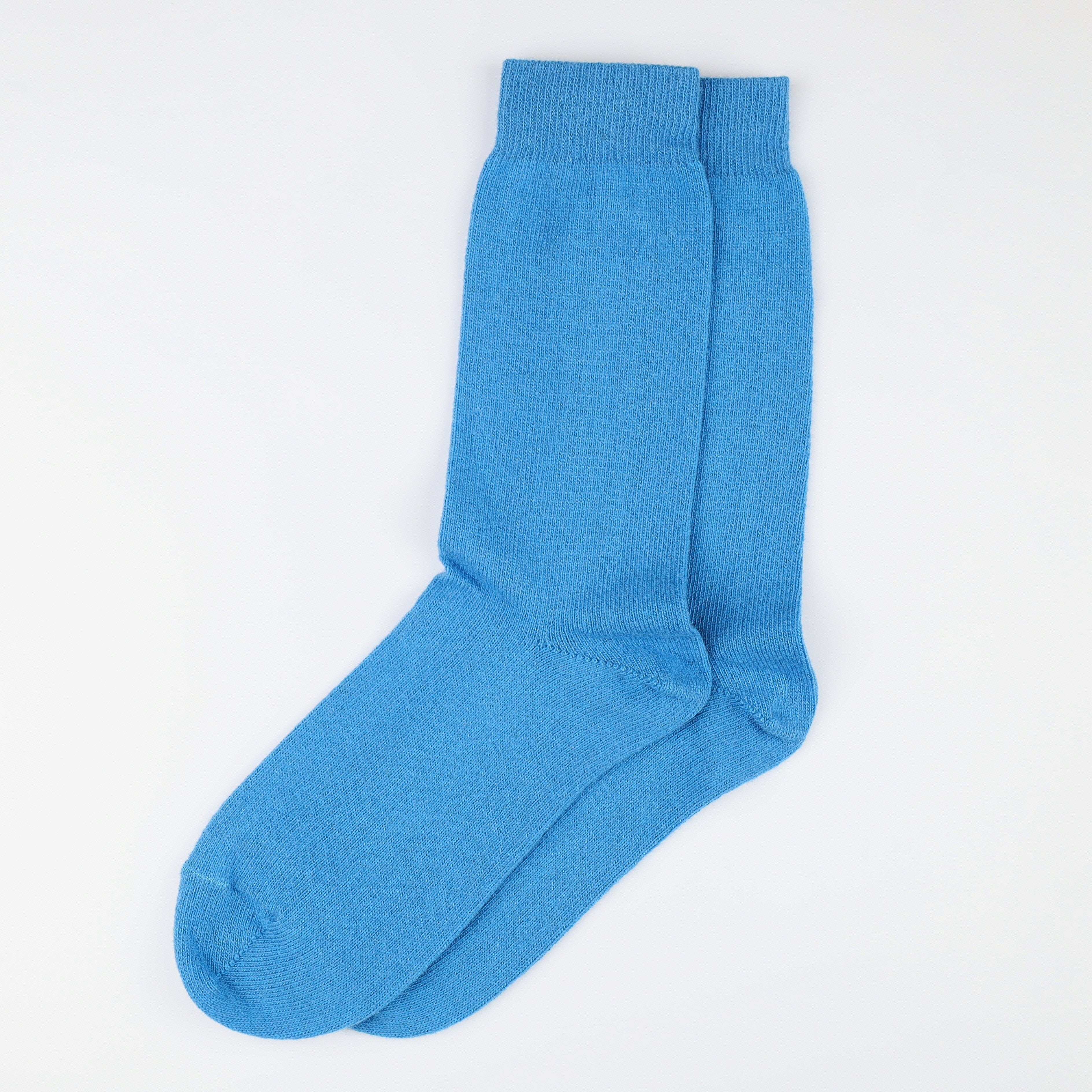 Brand New Scottish Turquoise Blue Ladies Cashmere Every Day Socks