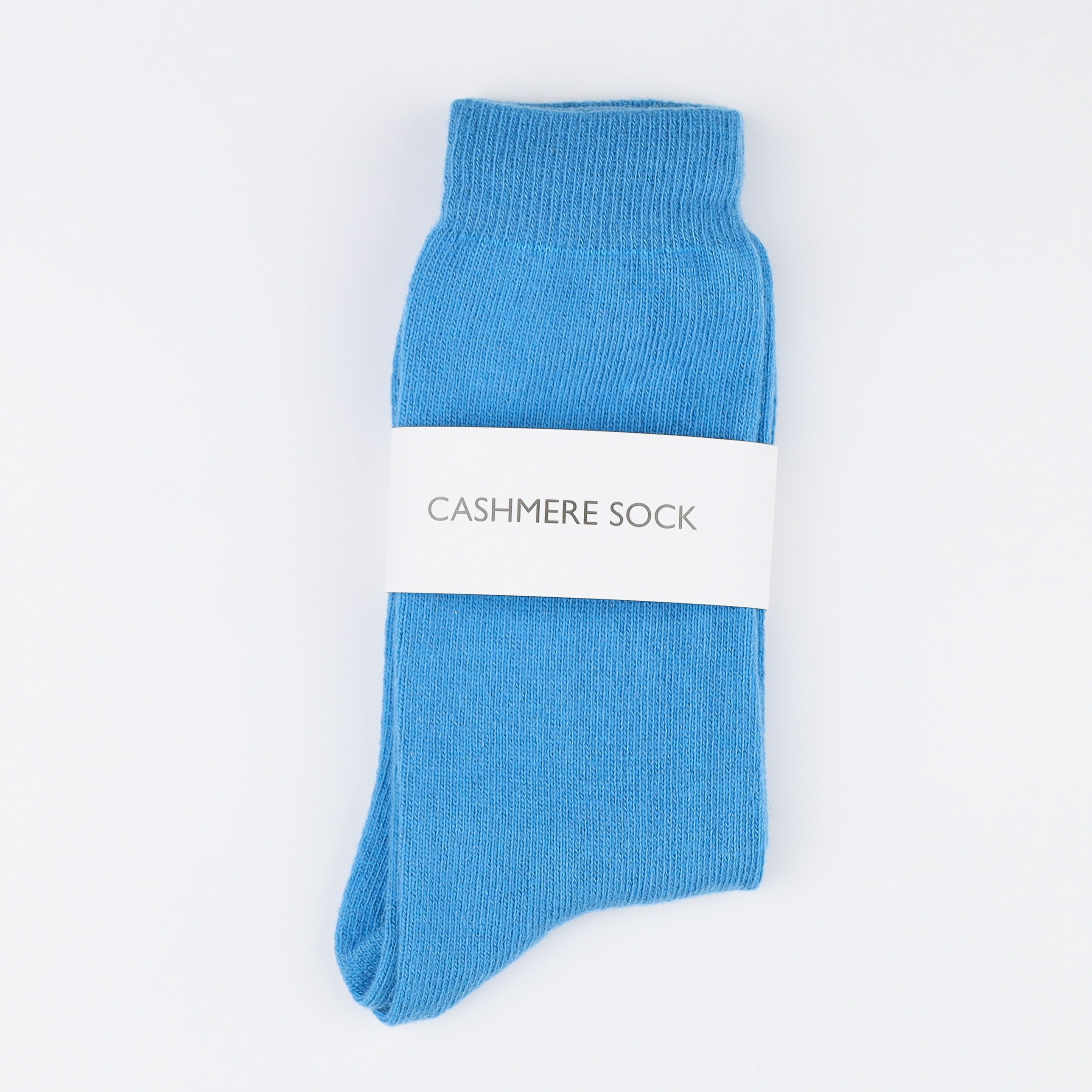 Brand New Scottish Turquoise Blue Ladies Cashmere Every Day Socks