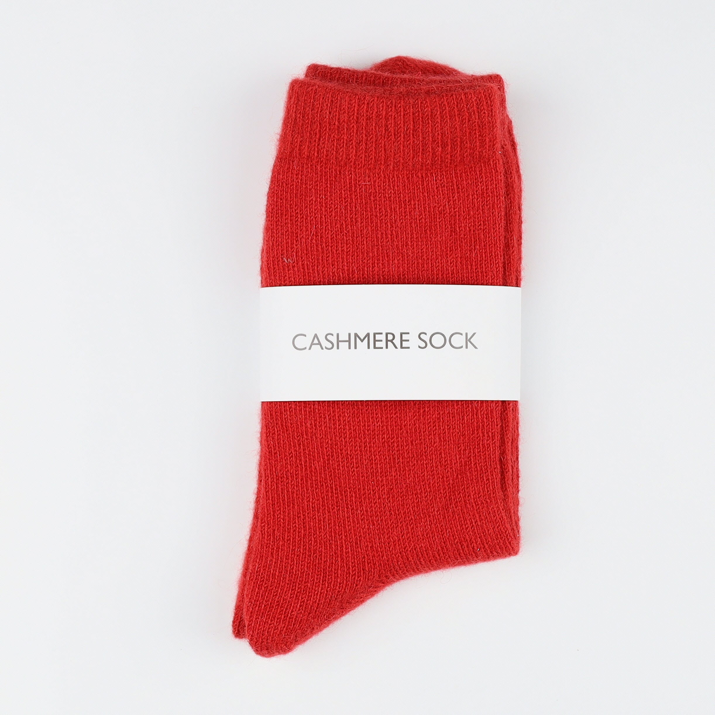 Brand New Scottish Post Box Red Ladies Cashmere Every Day Socks