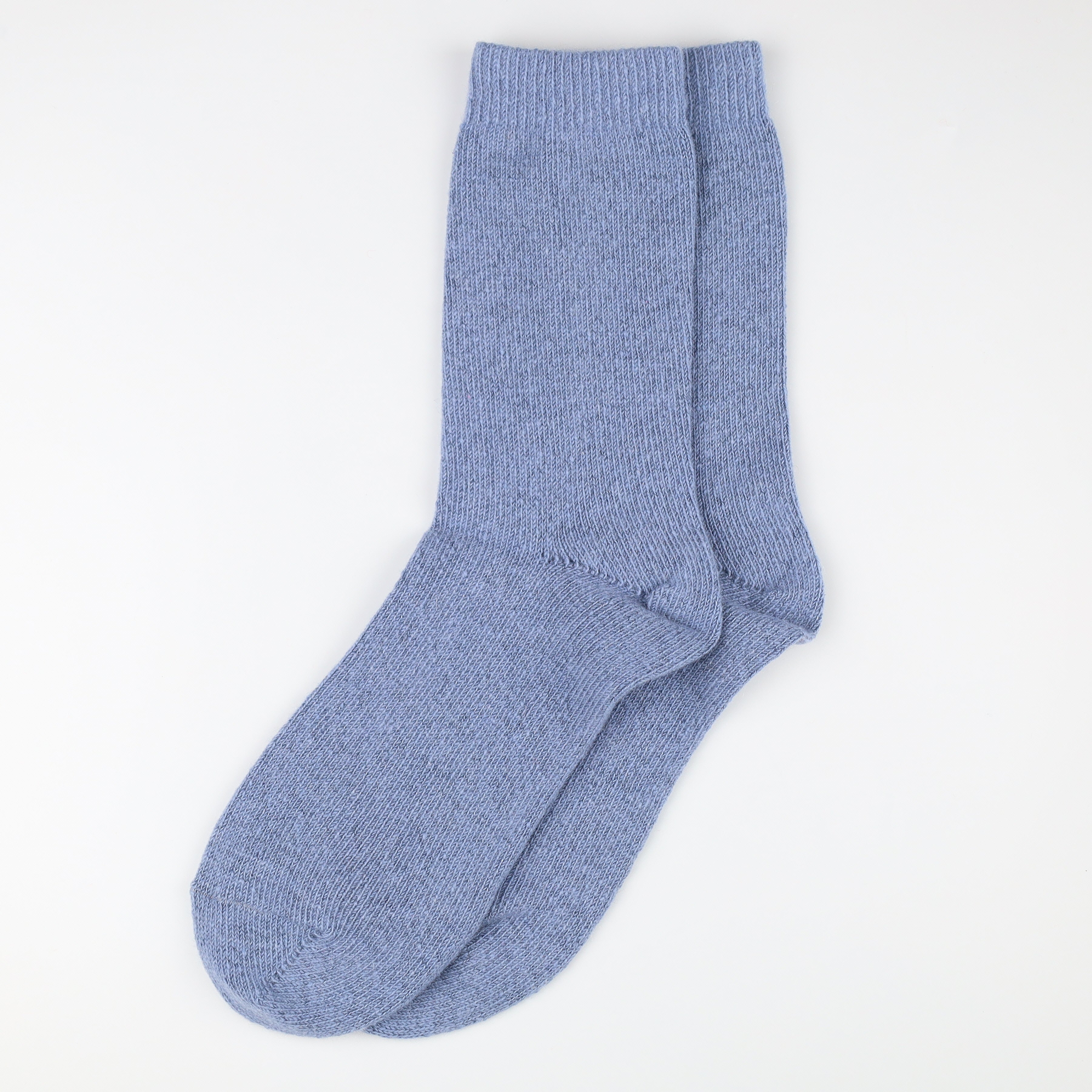 Brand New Scottish Dusky Blue Ladies Cashmere Every Day Socks