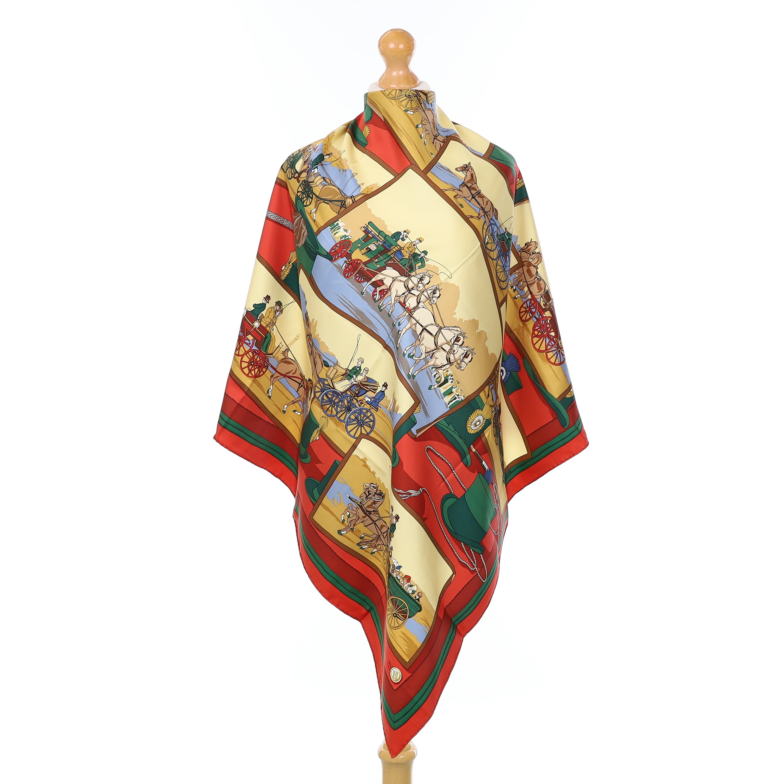 Hermès Mail-Coach Silk Scarf