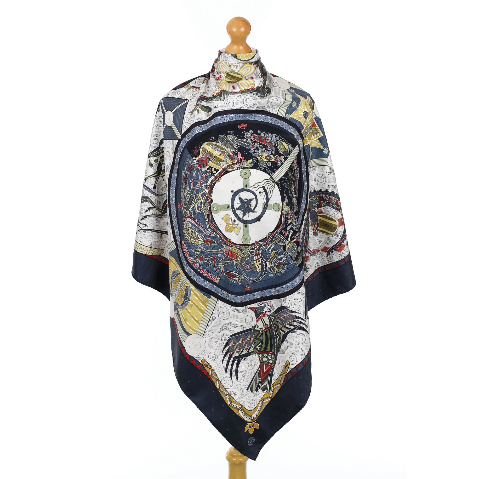 Boxed Hermès Rêve D’Australie Silk Scarf