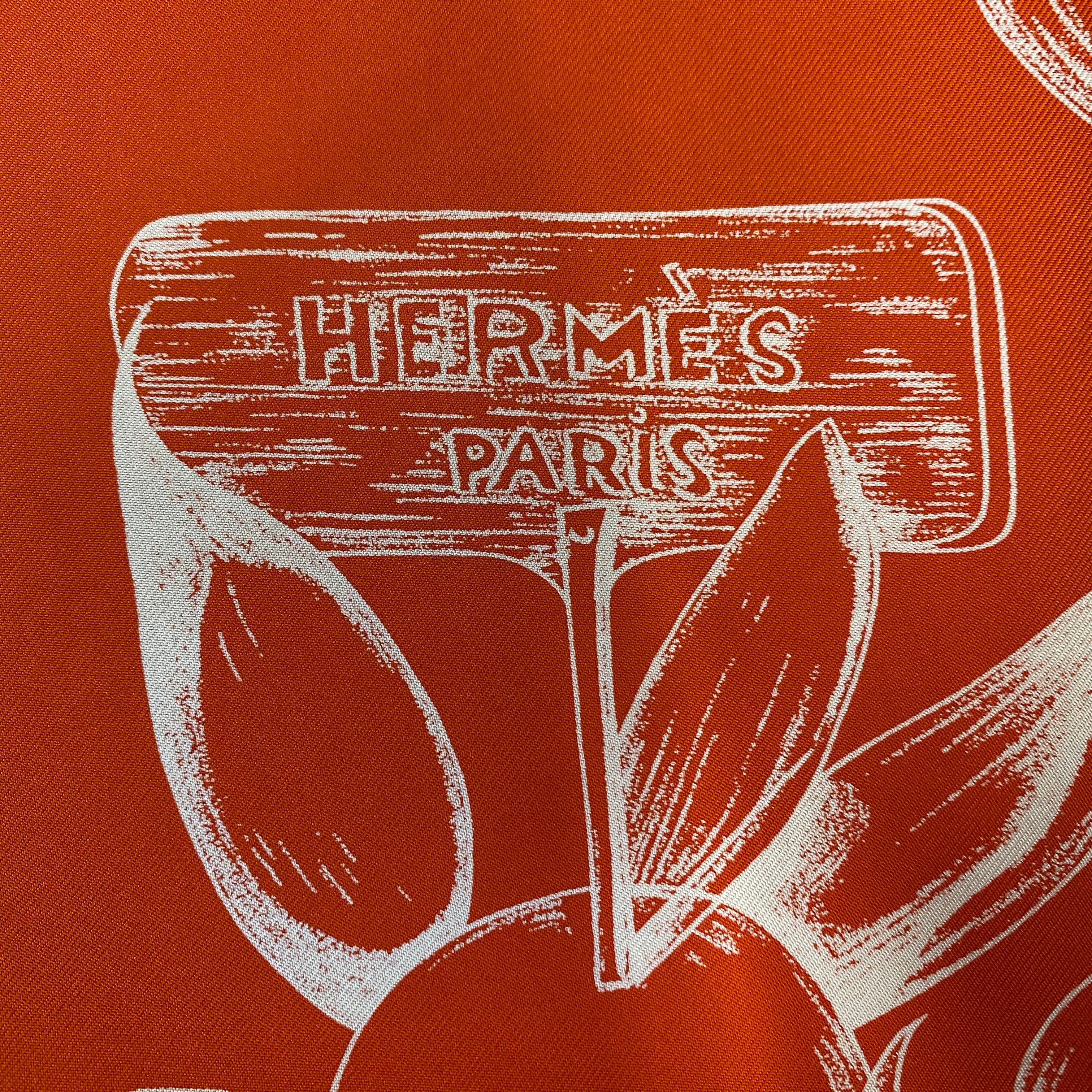 Hermès Oranges et Citrons Designer Silk Scarf