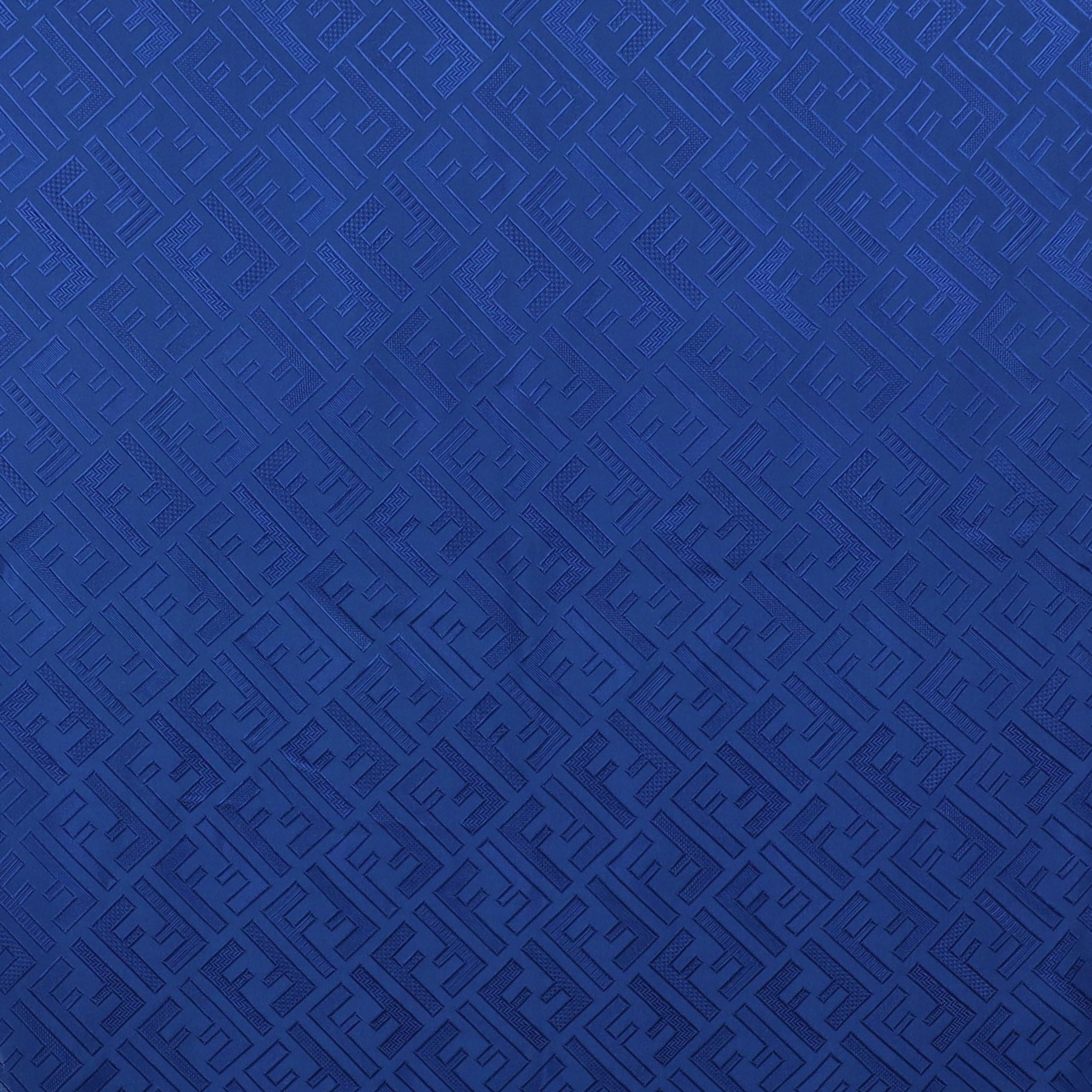 Boxed Fendi Blue Logo Silk Scarf
