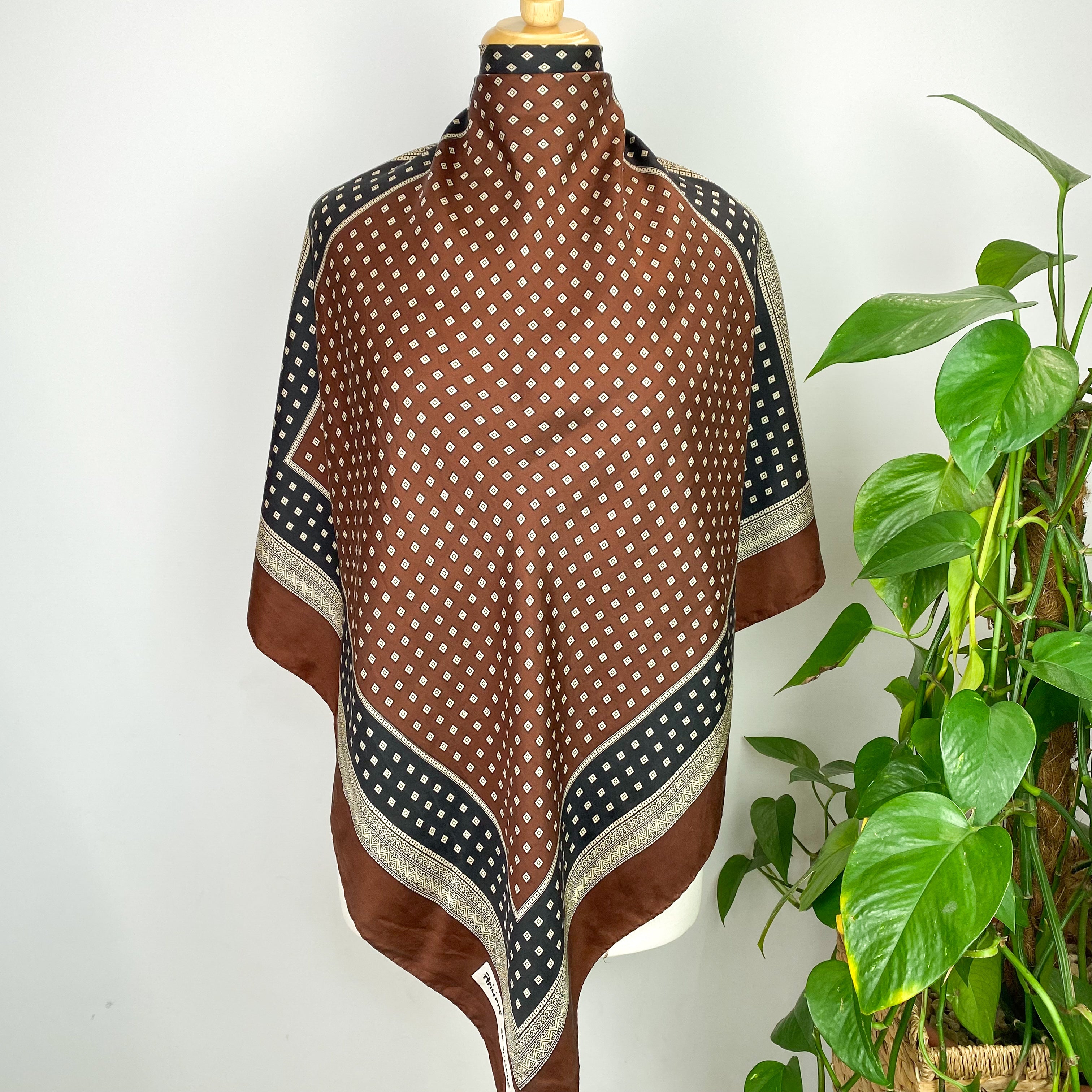 Vintage Philippe De Villiere Silk Scarf