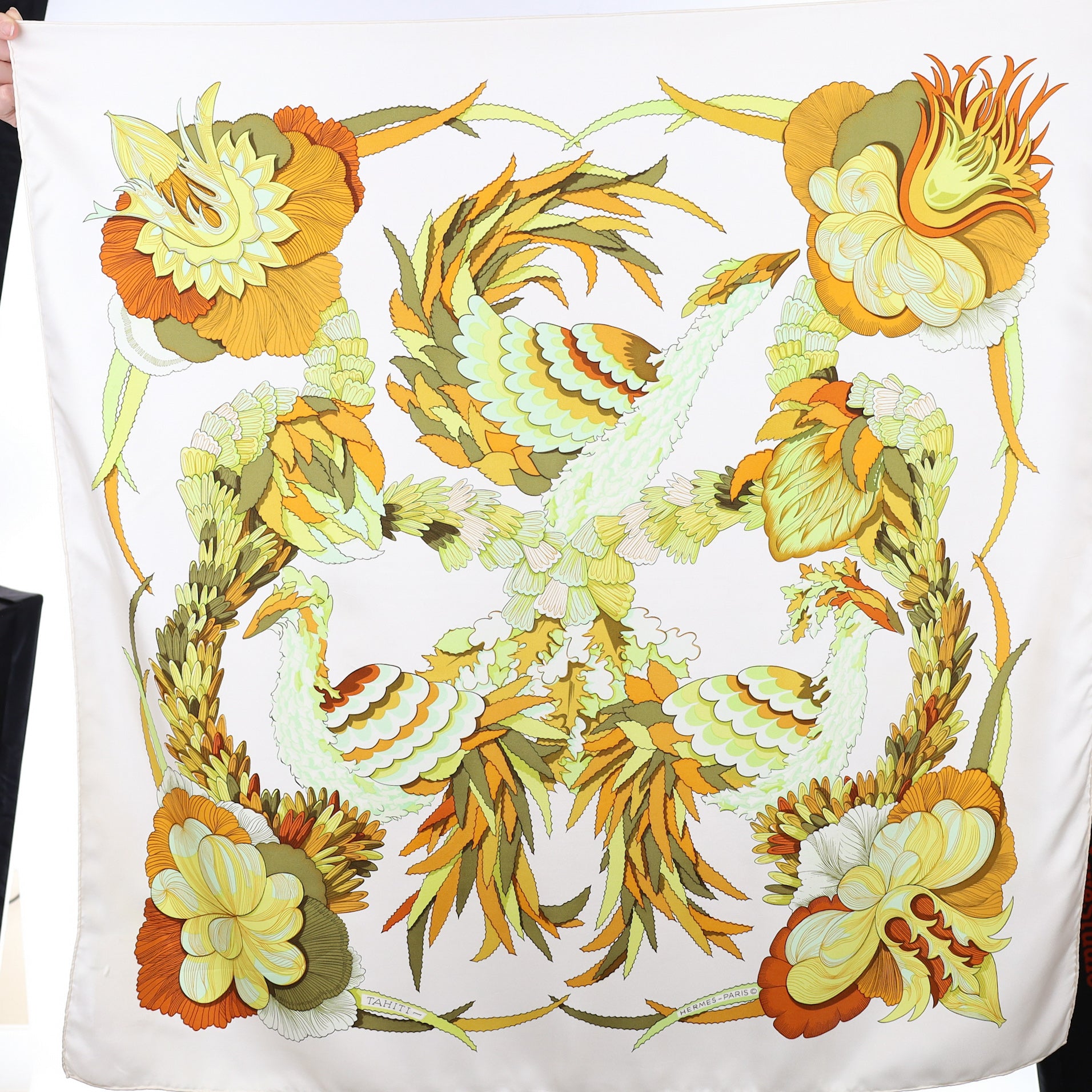 Hermès Tahiti Silk Scarf