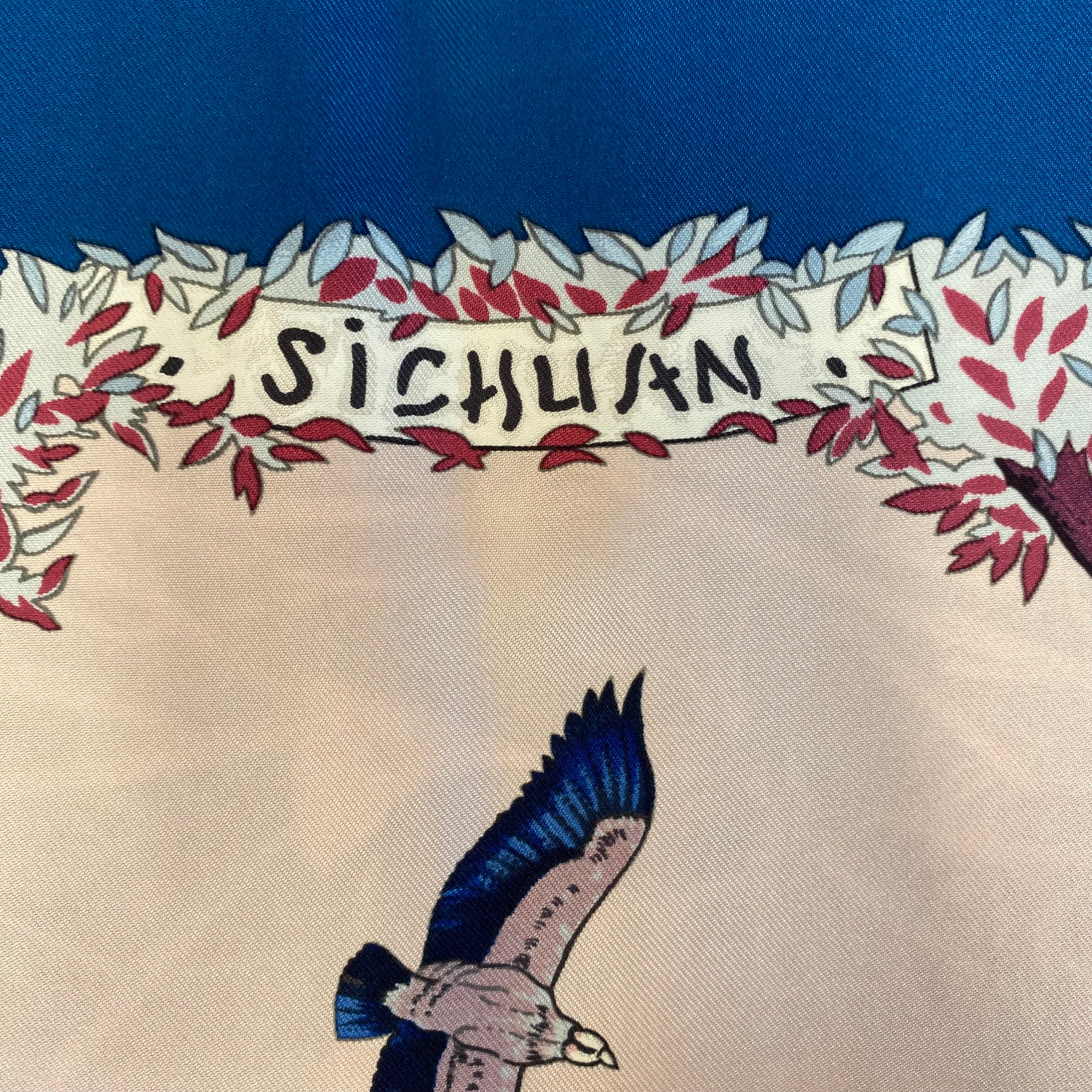 Brand New Boxed Hermès Sichuan Silk Scarf