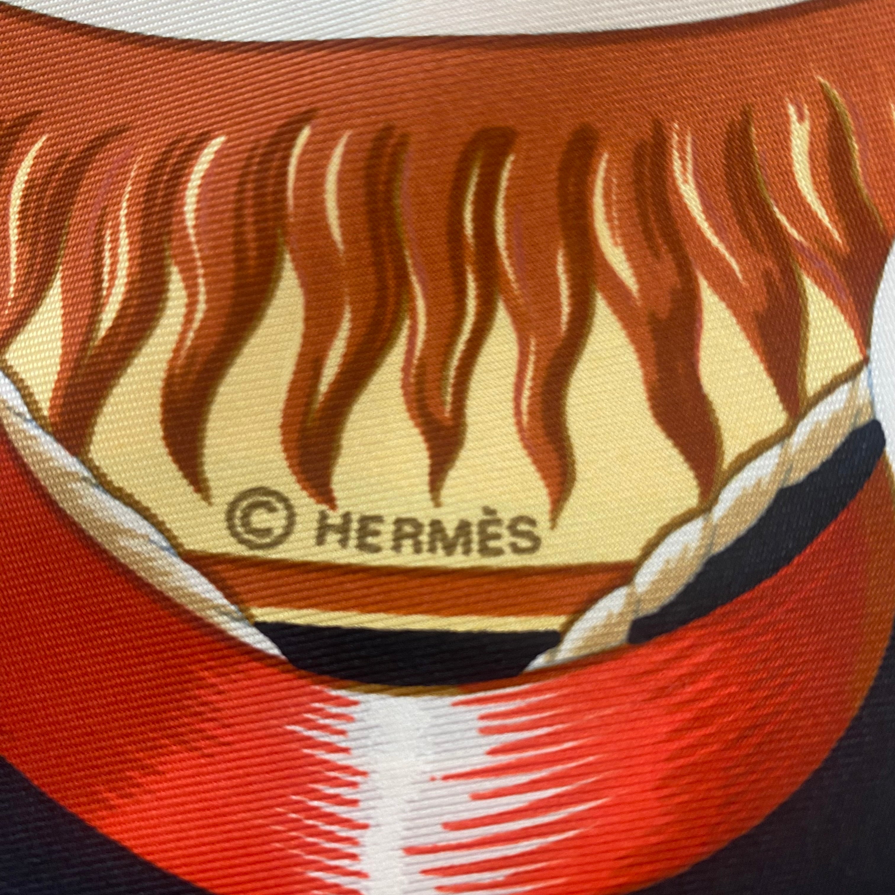 Boxed Hermès Au de la des Cinq Mers Silk Scarf Quite Rare