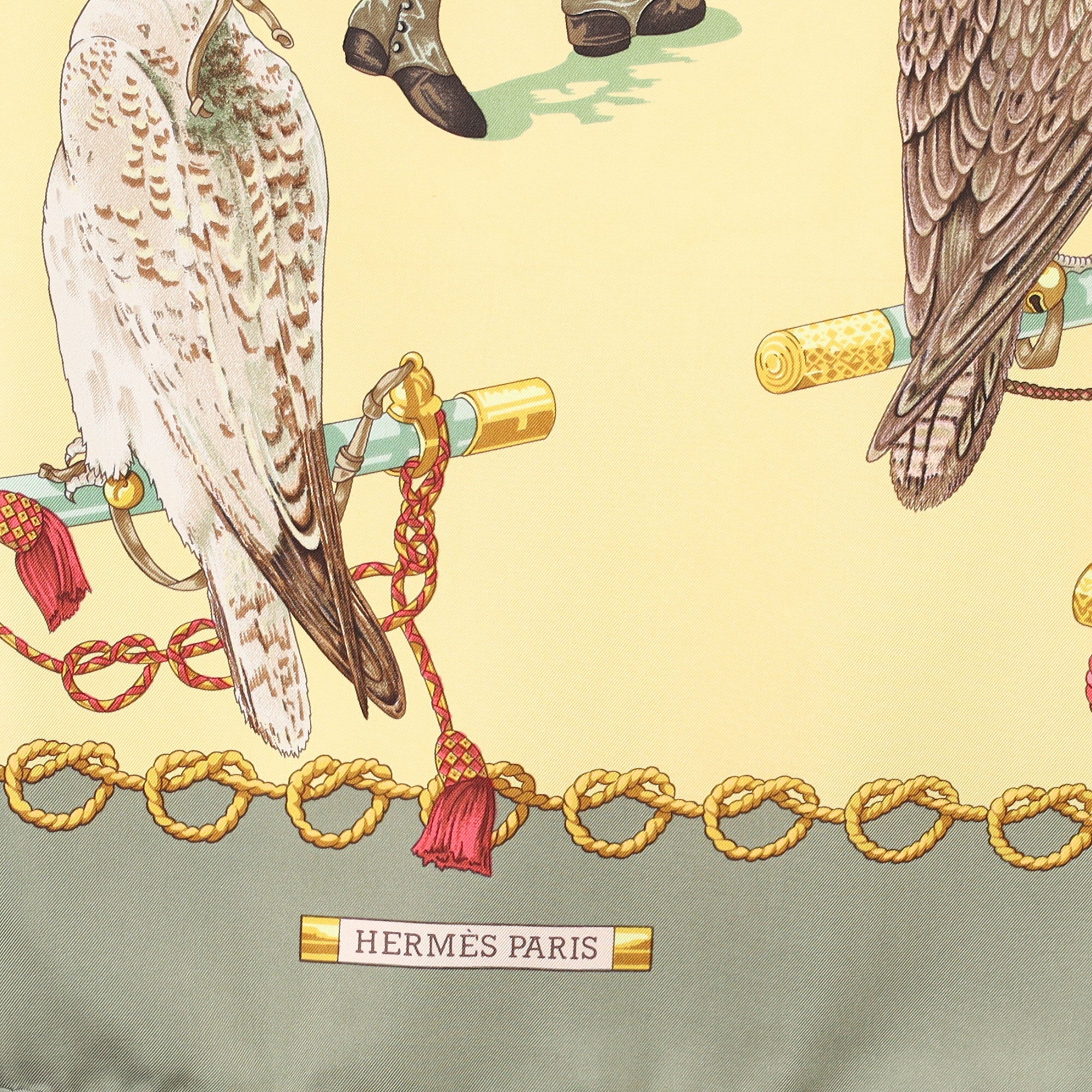 Hermès Les Oiseaux Du Roy Silk Scarf