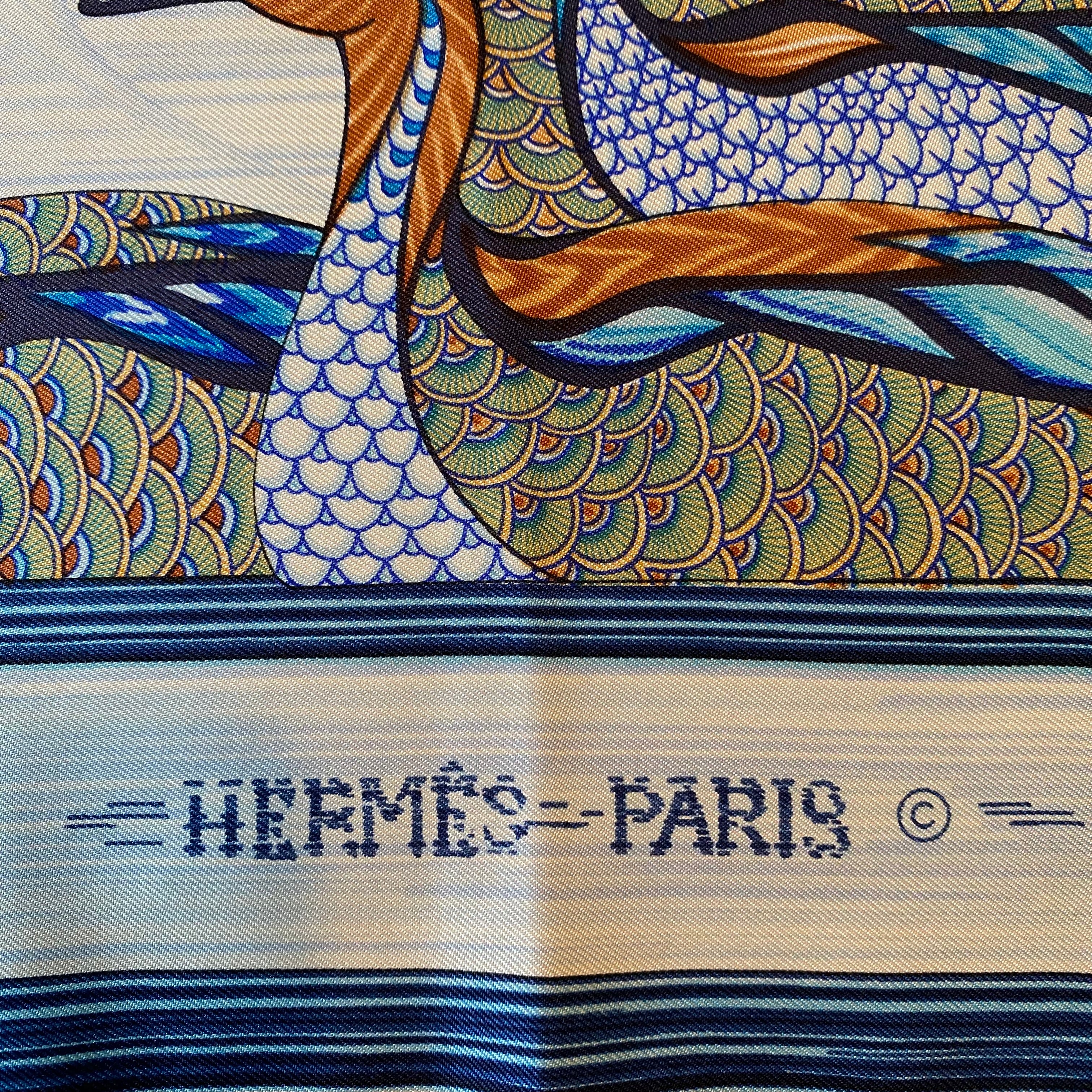 Hermès La Mare aux Canards Vintage Silk Scarf
