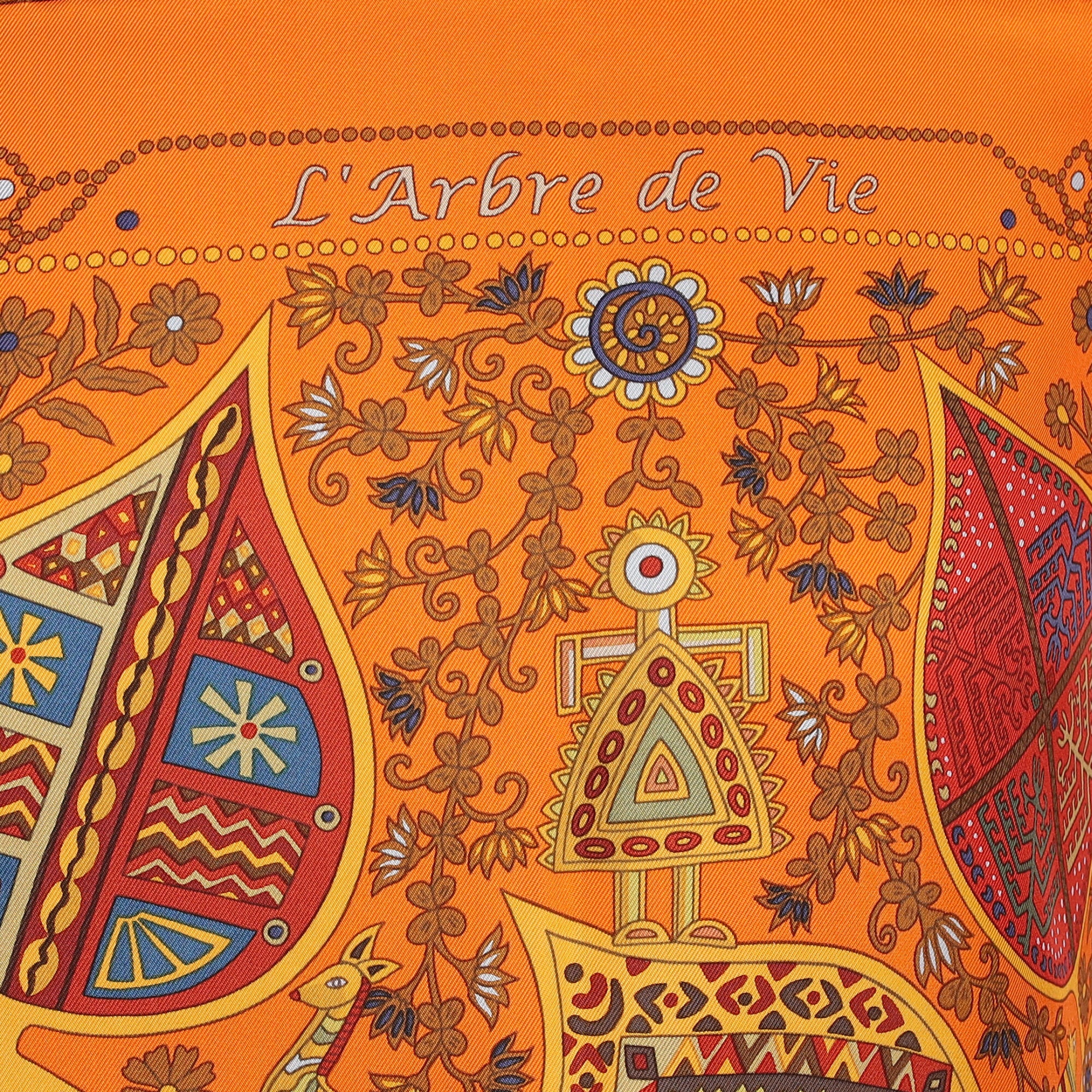 Brand New Boxed Hermès L’ Arbre de Vie Silk Scarf Quite Rare
