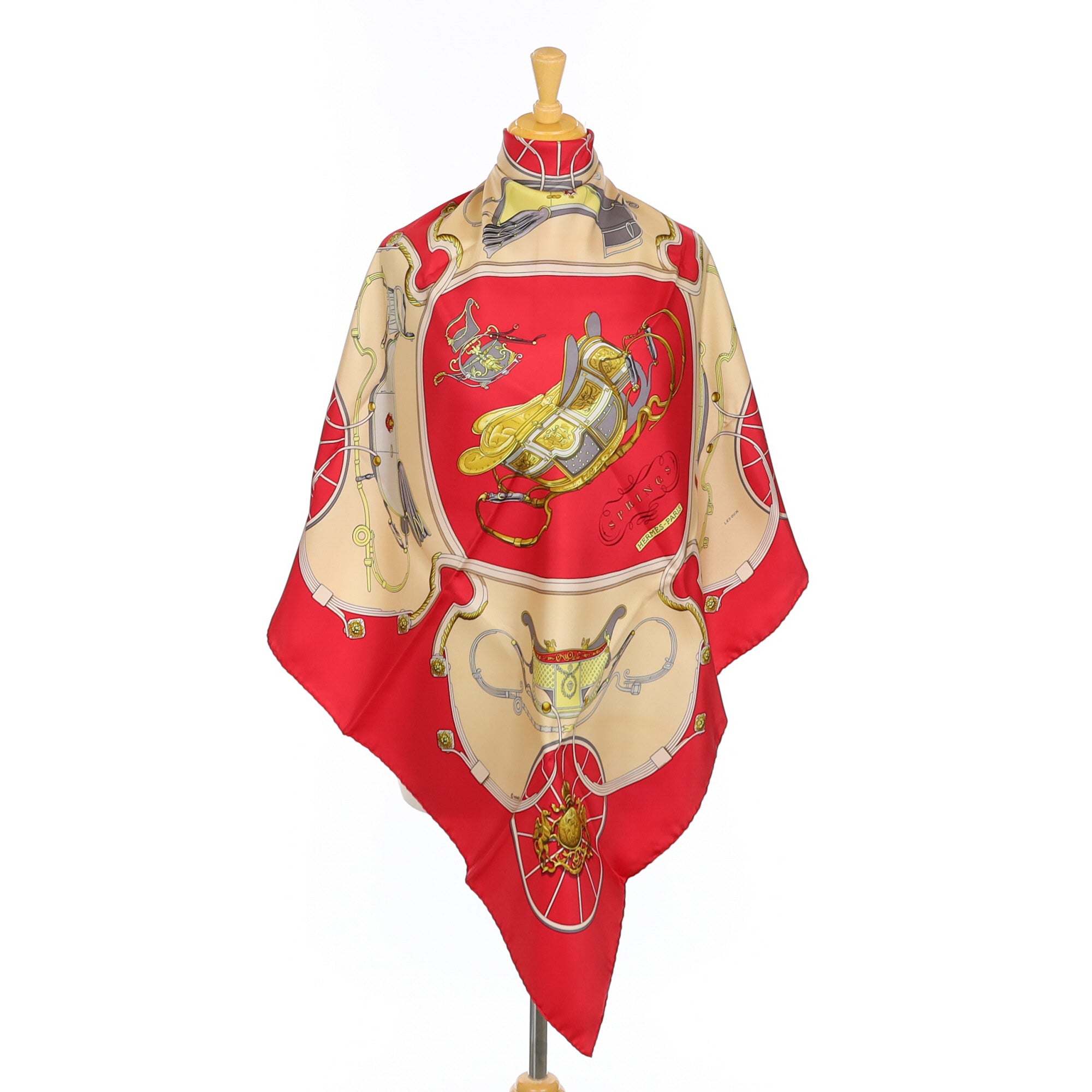 Immaculate Hermès Springs Silk Scarf