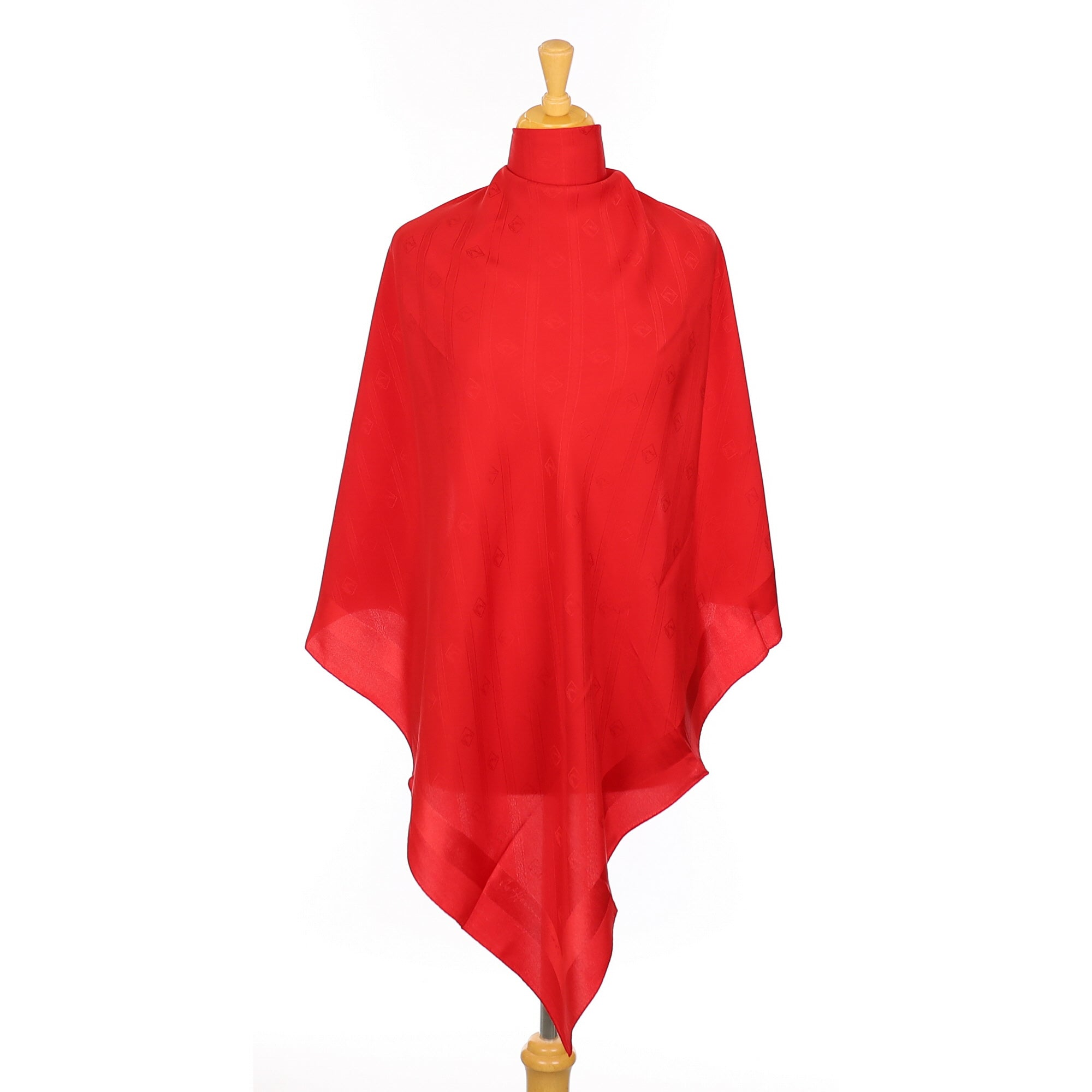Immaculate Jas Hennessy Red Vintage Silk Scarf