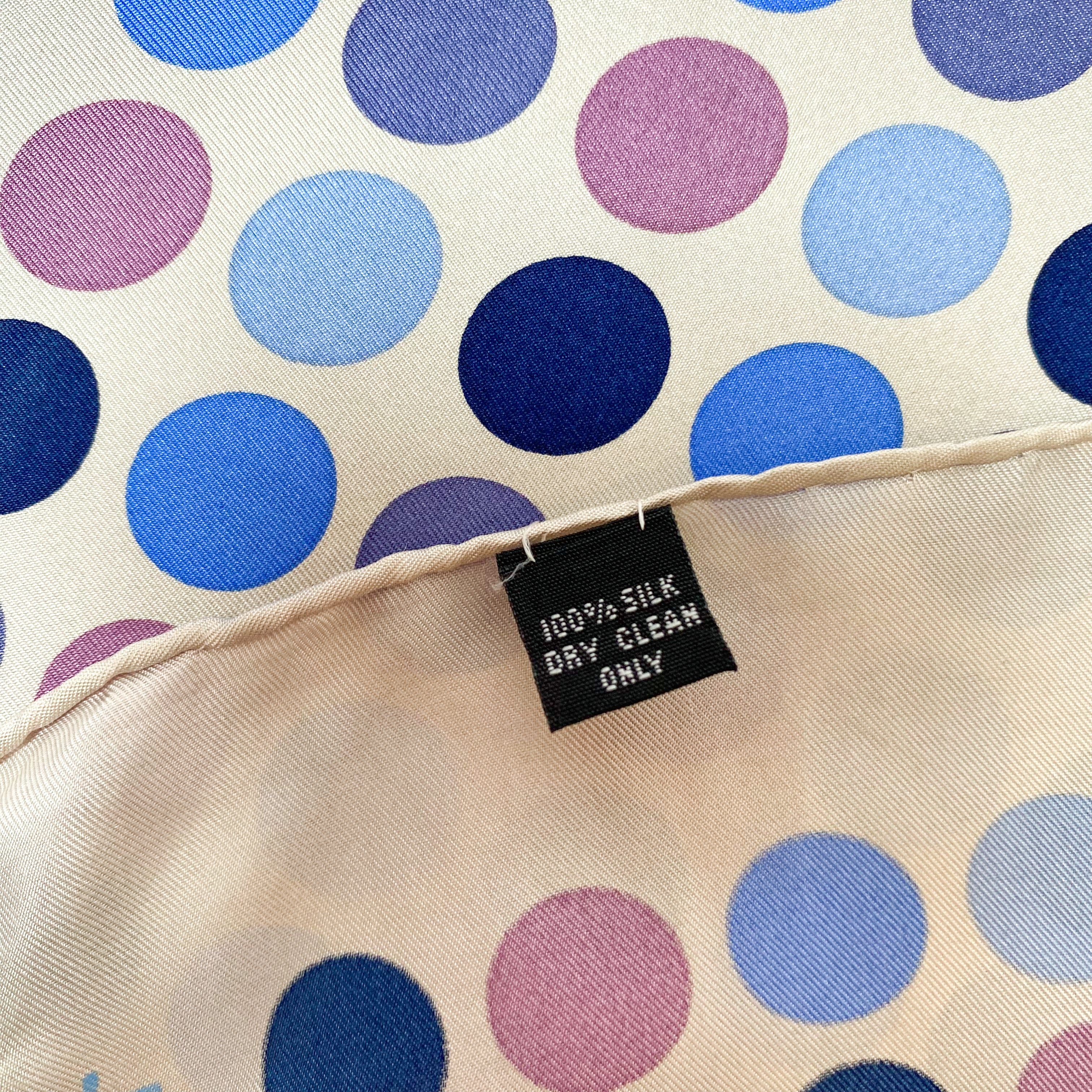 Harrods Spotty Silk Scarf