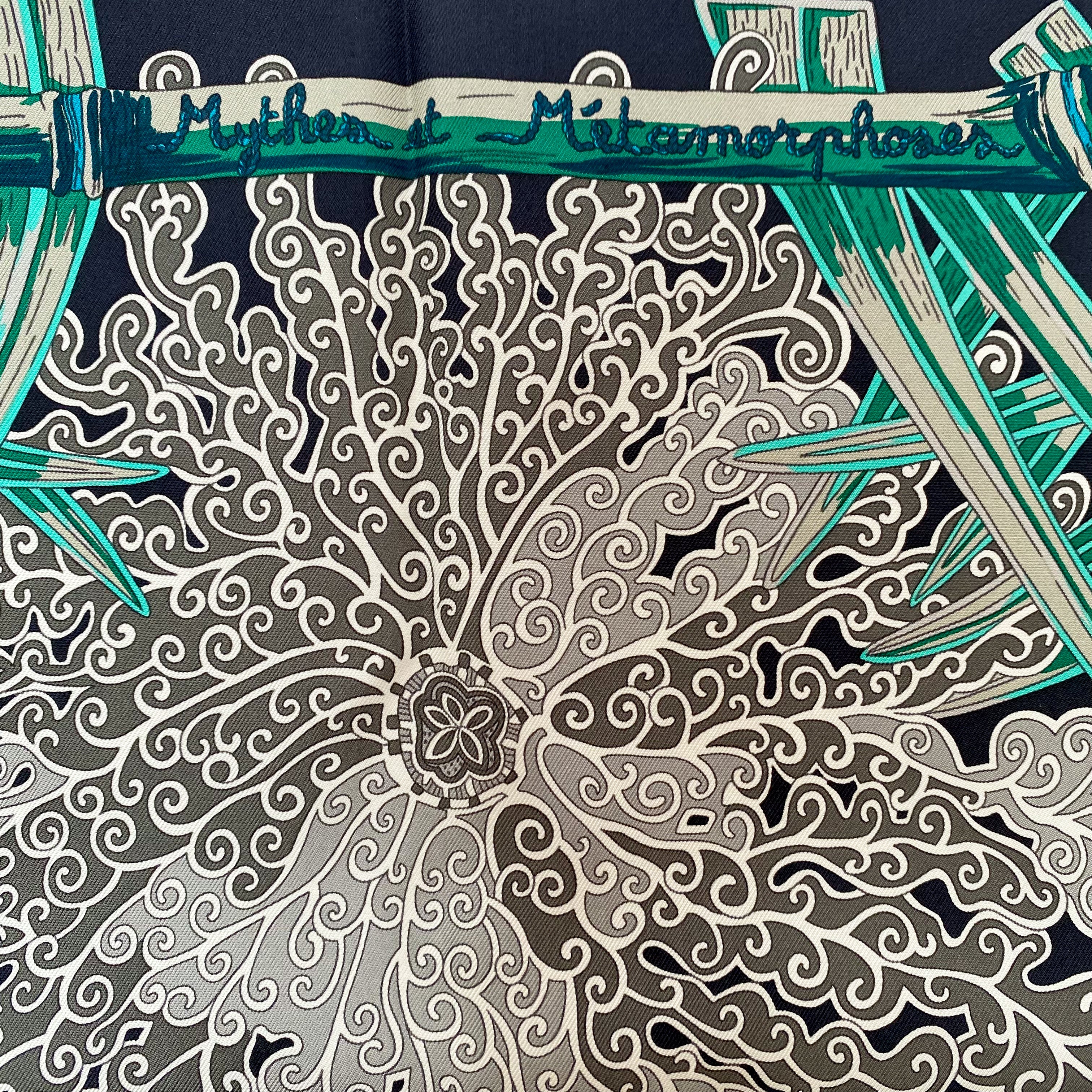 Brand New Boxed Hermes Mythes et Metamorphoses Silk Scarf