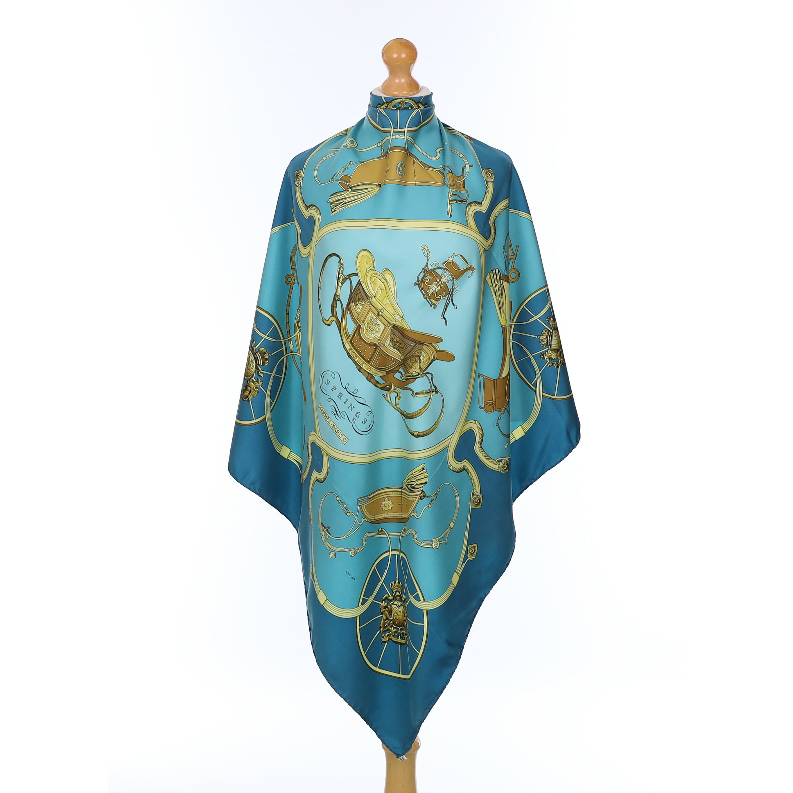 Hermès Springs Silk Scarf