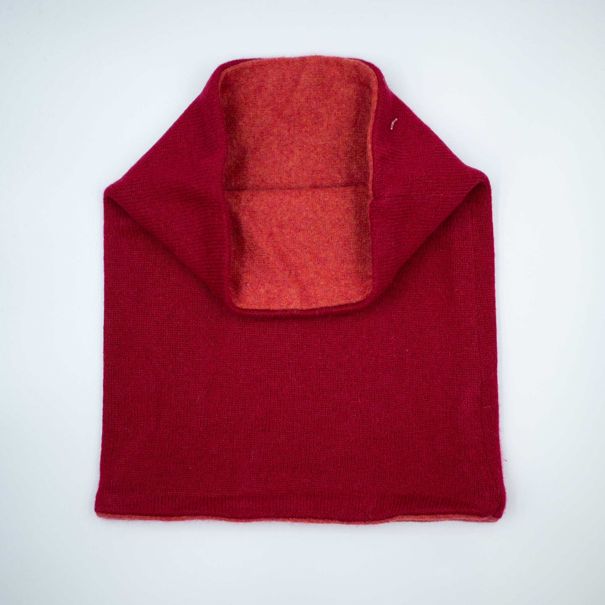 Men’s Crimson and Orange Double Layered Snood