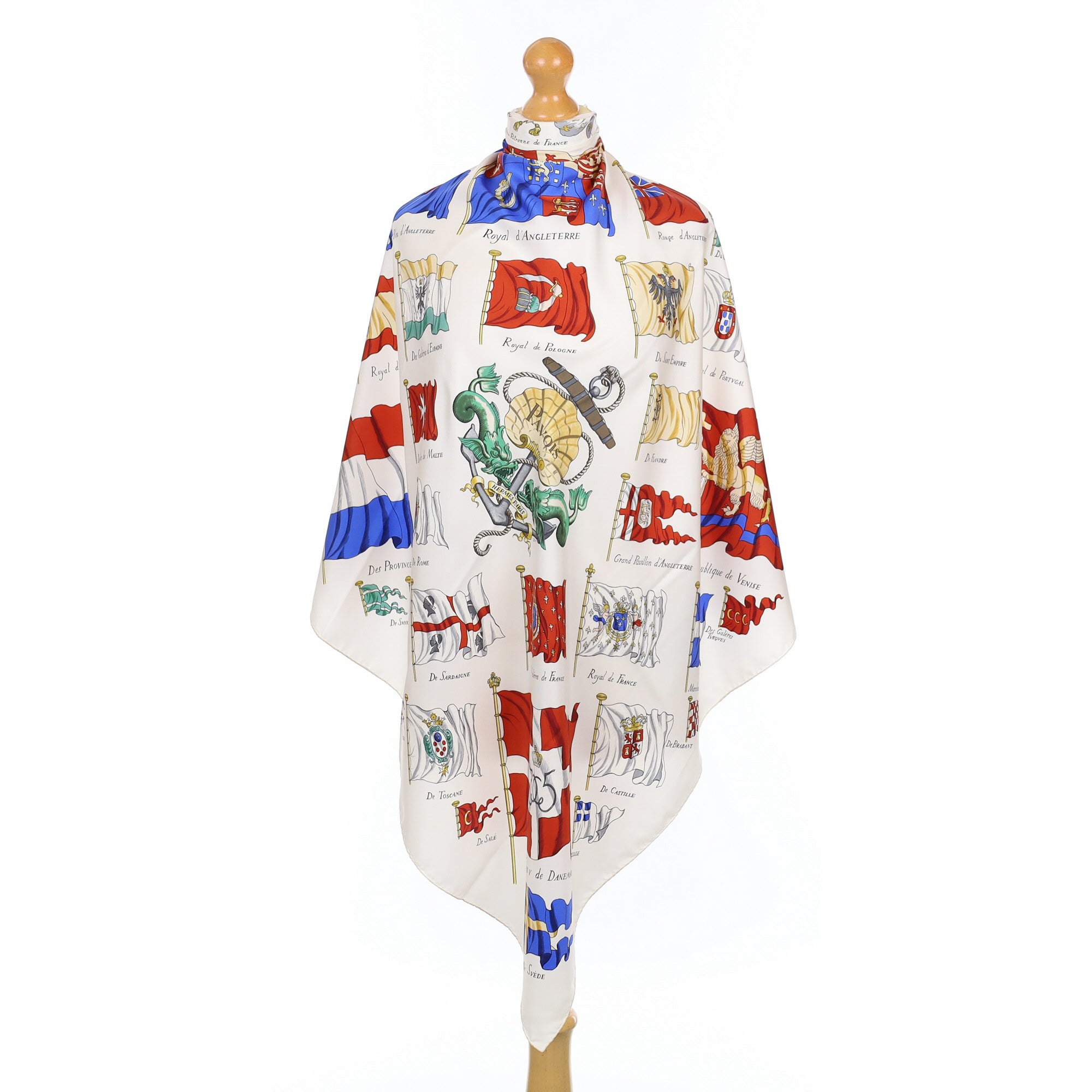 Hermès Pavois Silk Scarf