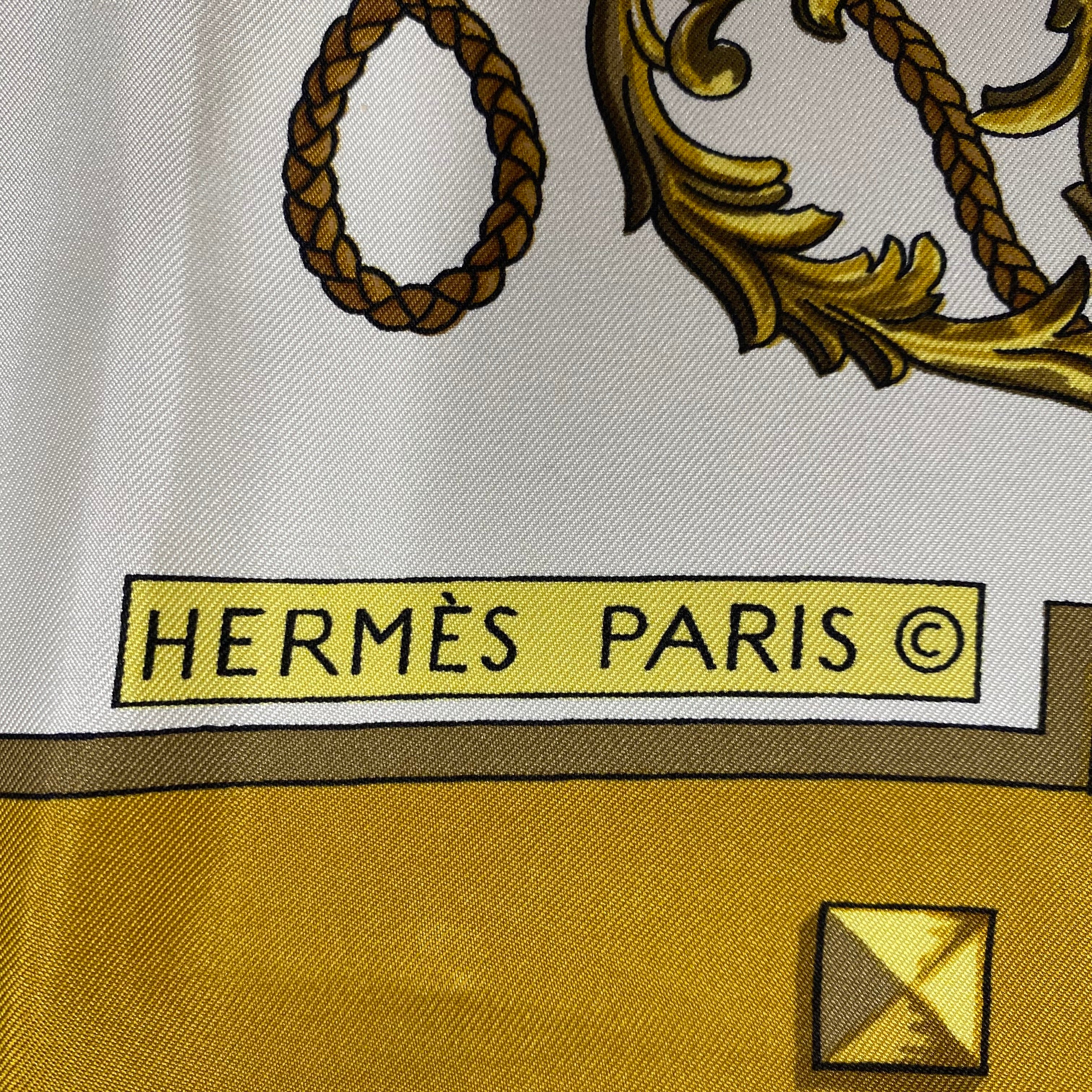 Hermès Les Clefs Silk Scarf