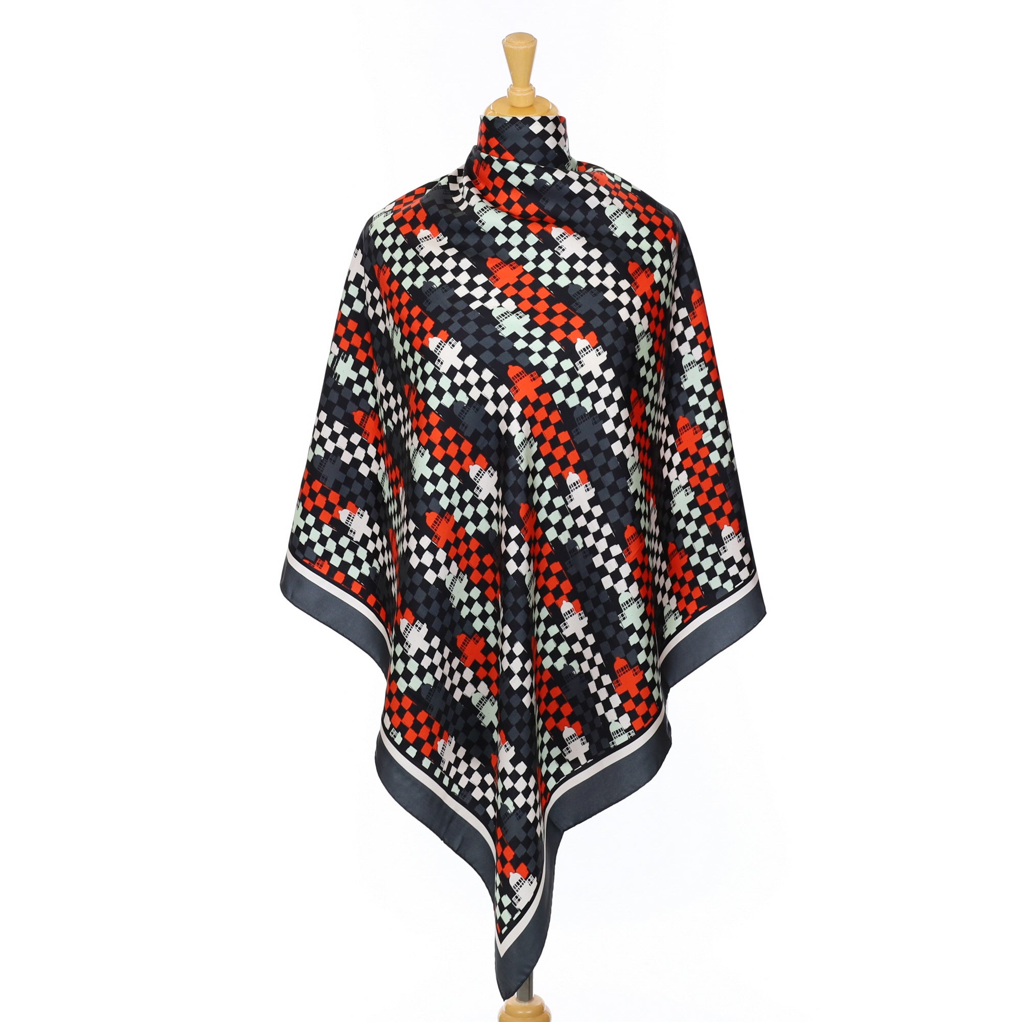 Brand New Vilebrequin Black Silk Scarf