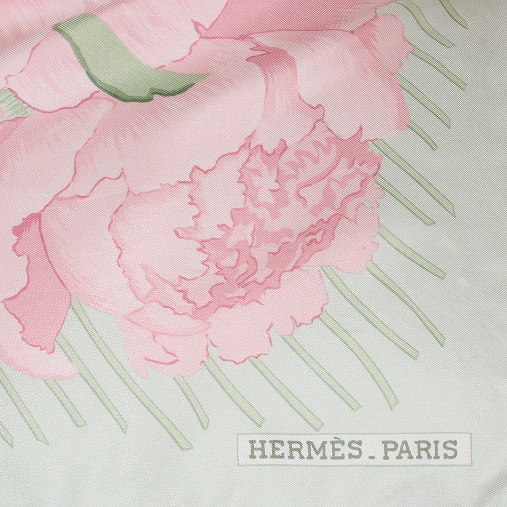 Hermès Les Pivoines Silk Scarf