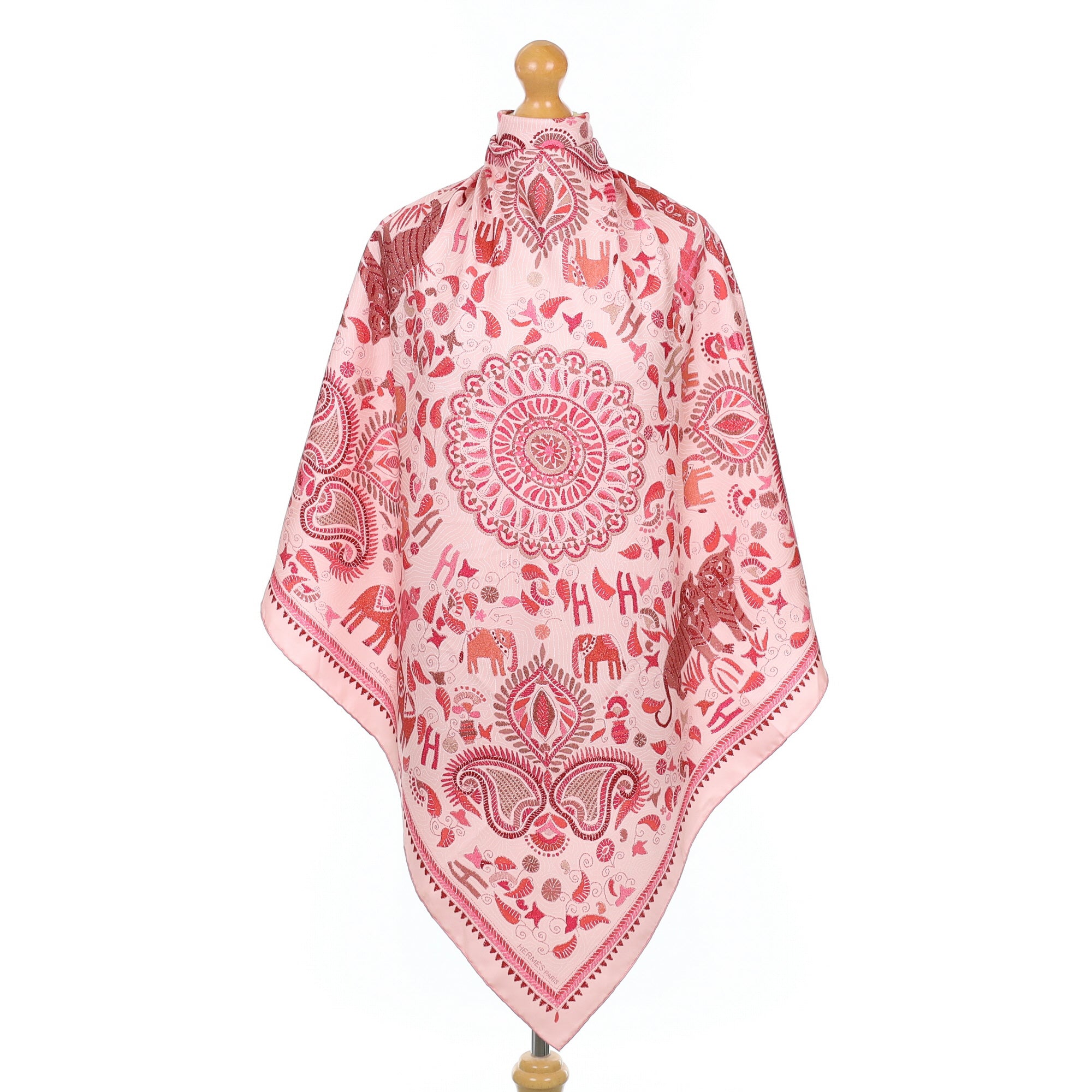 Pristine Hermès Carré Kantha Silk Scarf Quite Rare