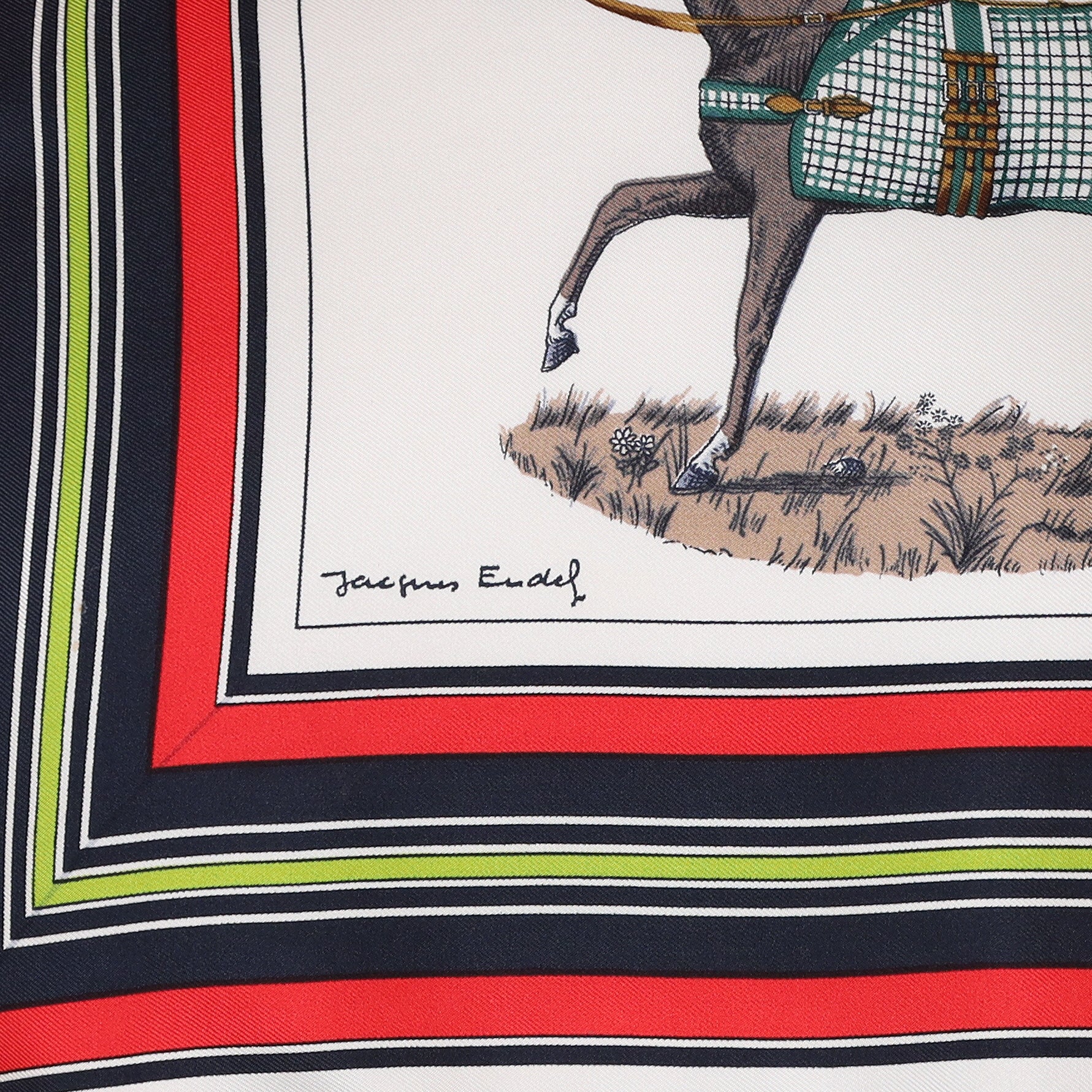 Hermès Couvertures et Tenues de Jour Silk Scarf