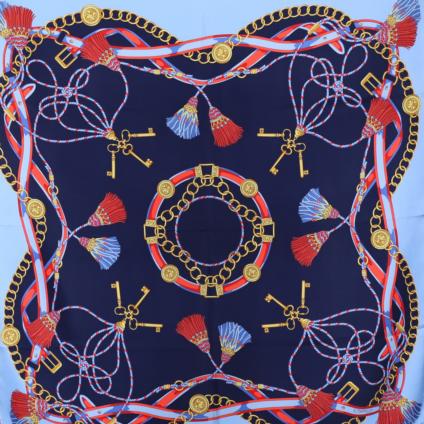 Brand New E Marinella Silk Scarf