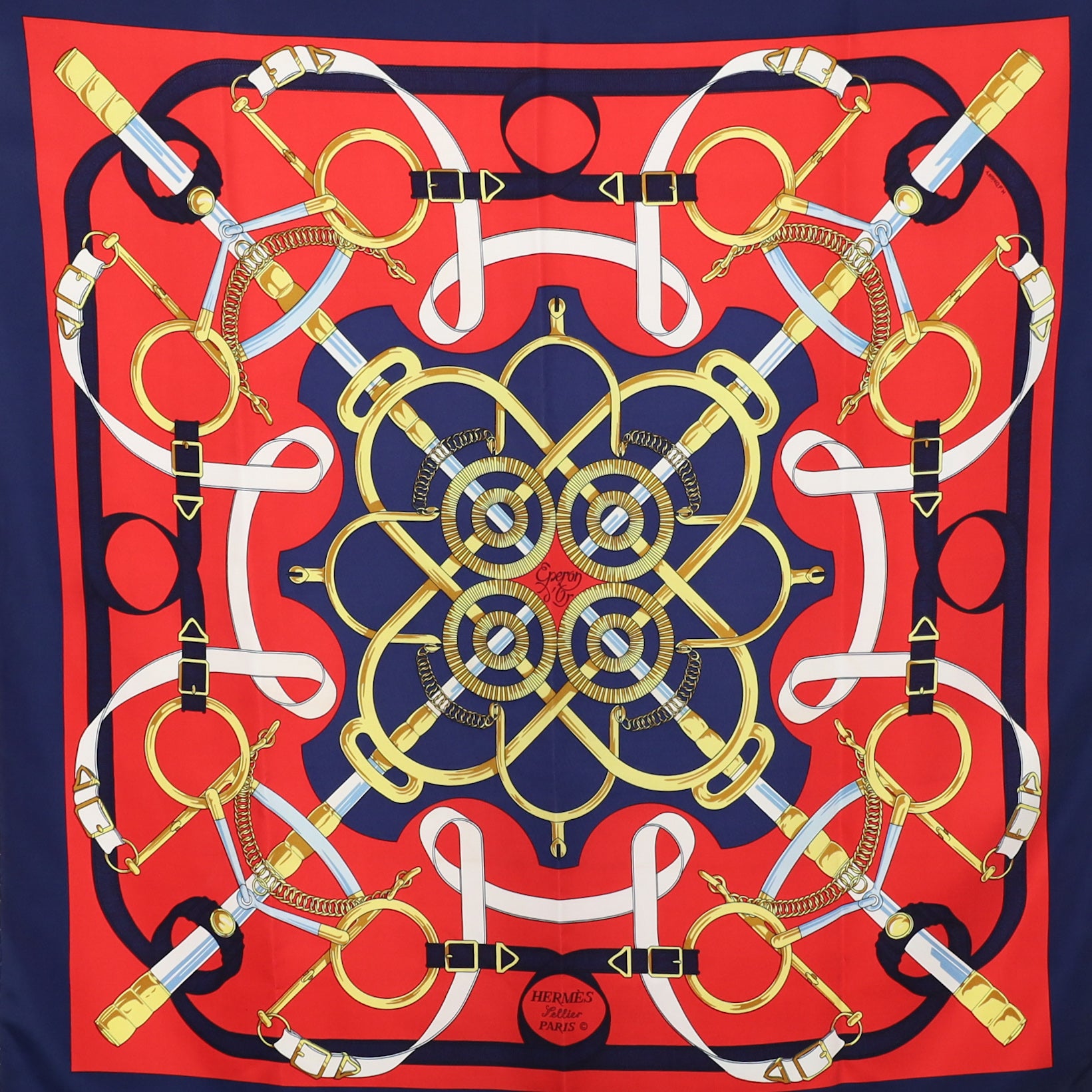 Hermès Eperon D’Or Silk Scarf