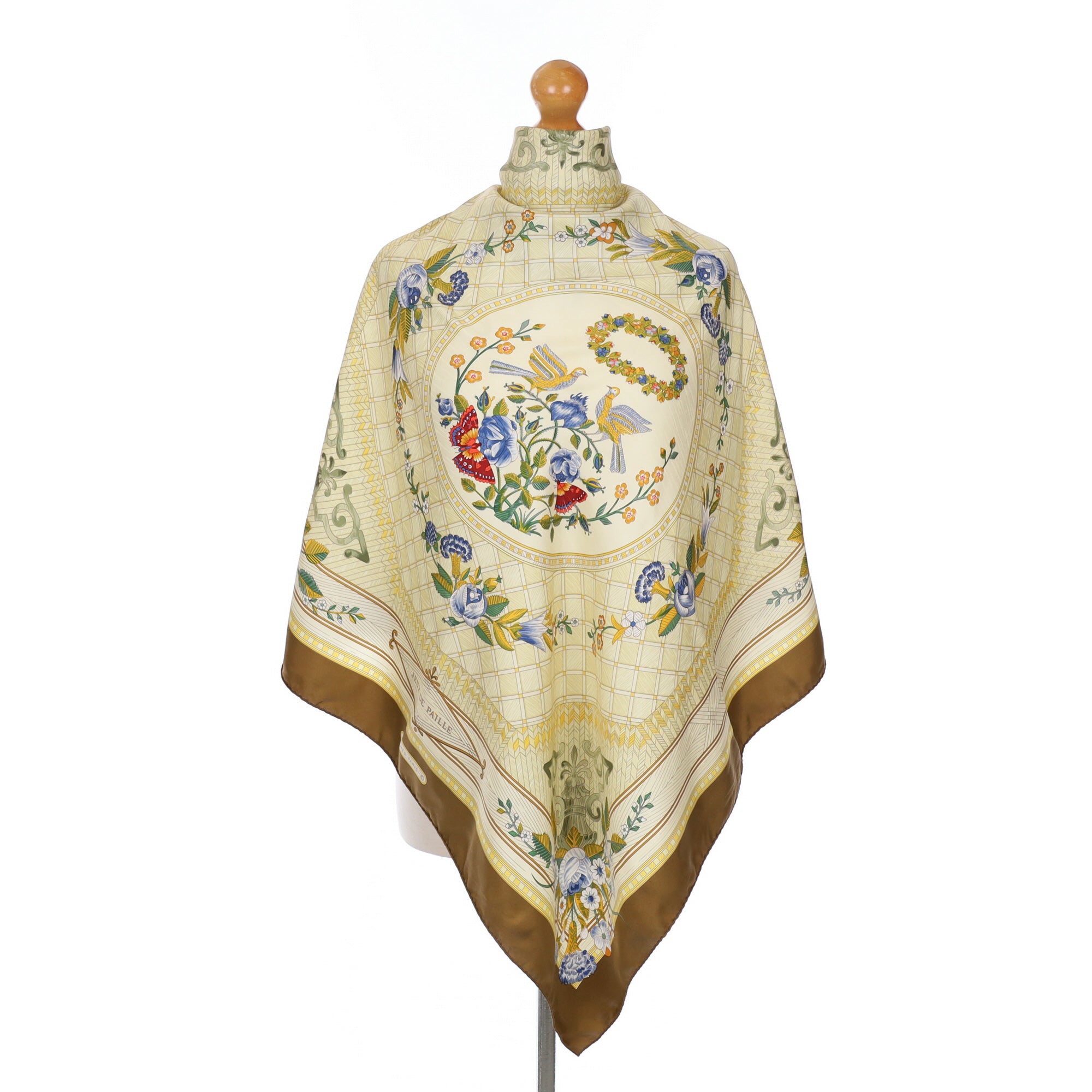 Hermès Jeux De Paille Silk Scarf