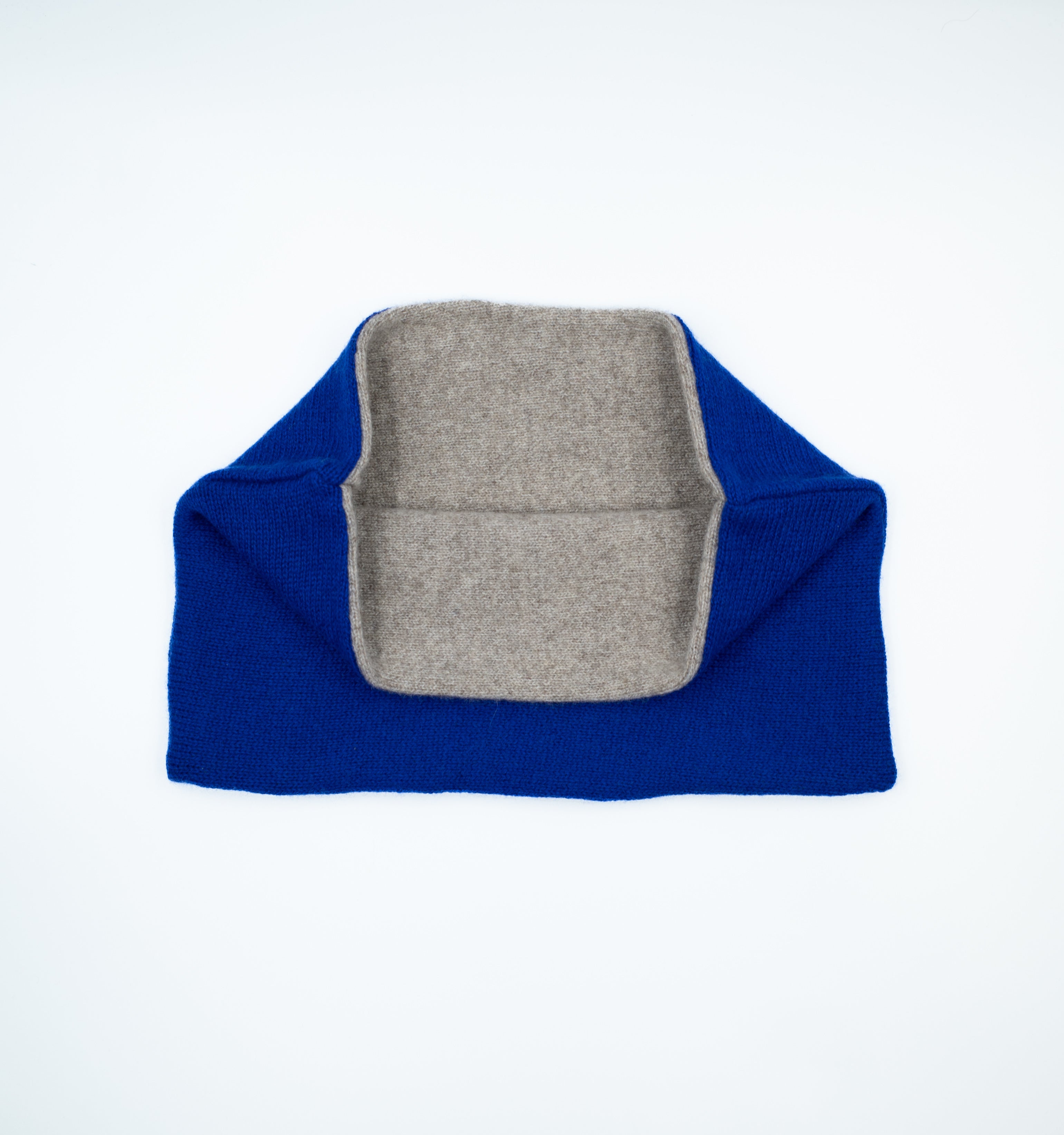 Men’s Royal Blue and Oatmeal Neck Warmer