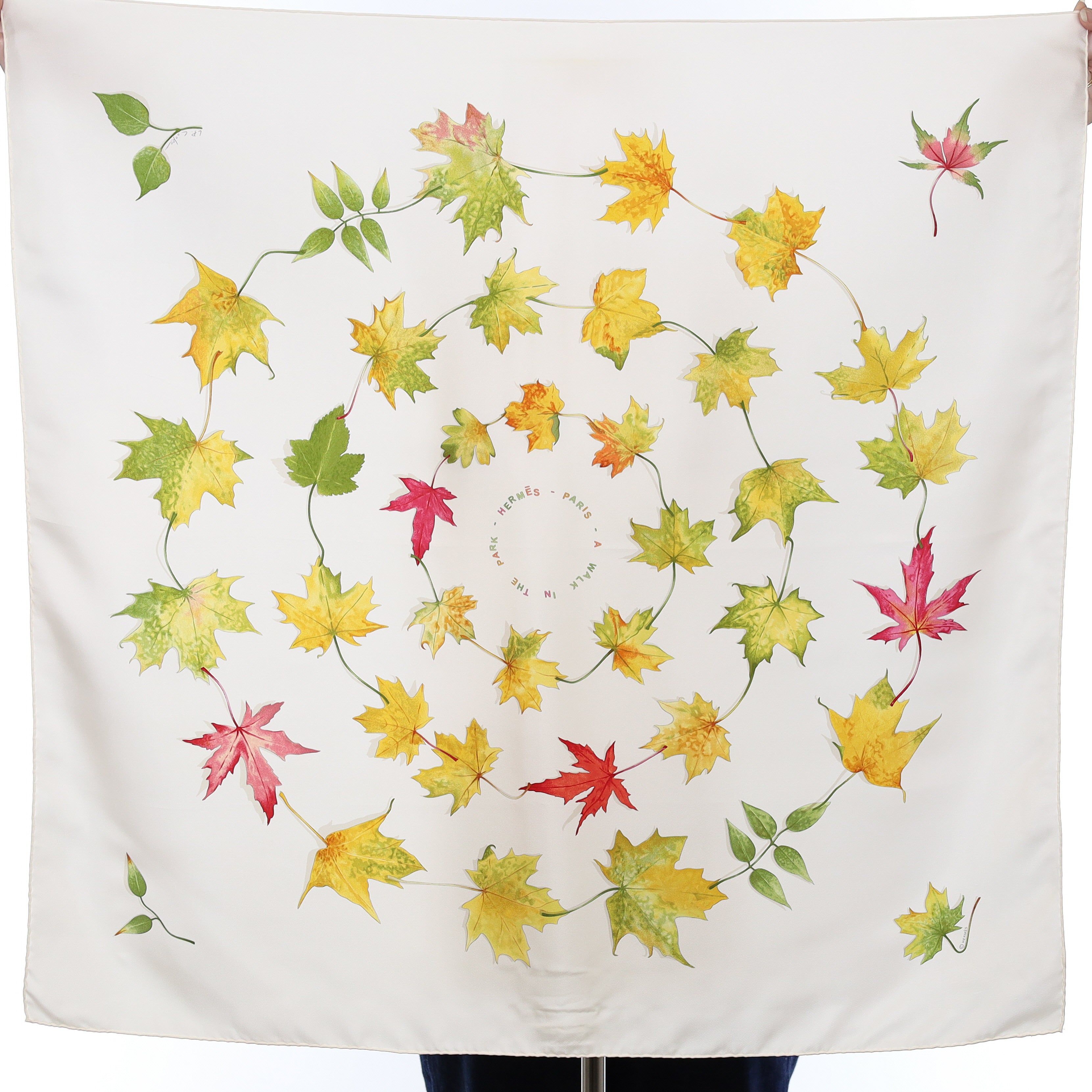 Hermès A Walk In The Park Silk Scarf