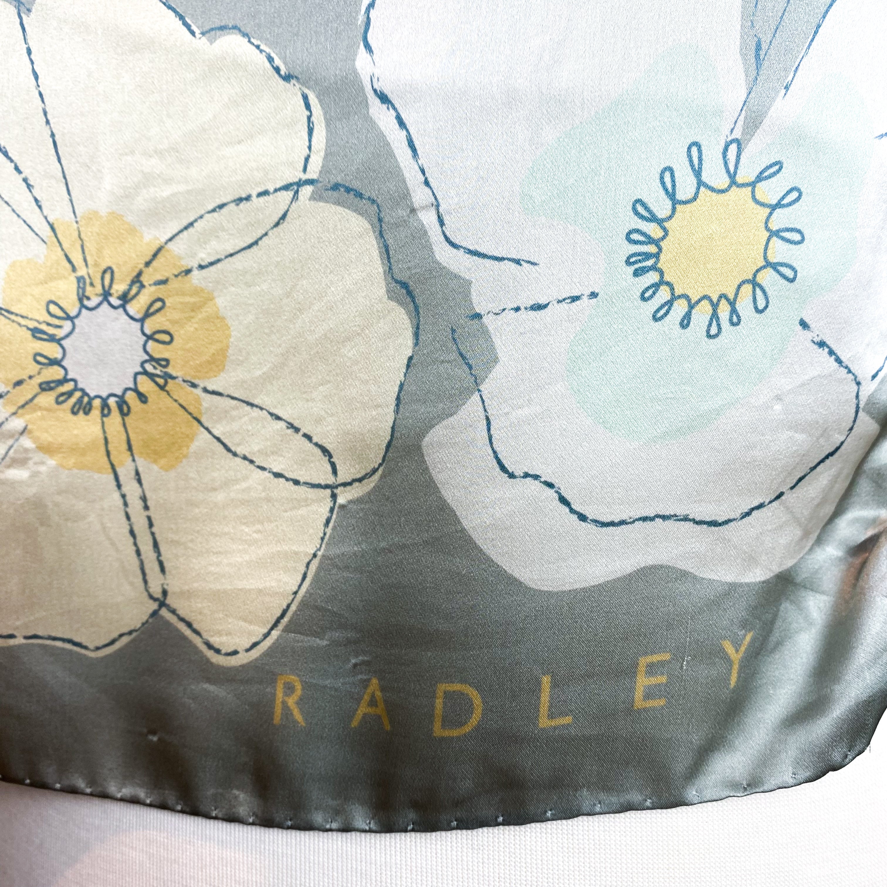 Radley Floral Satin Silk Scarf