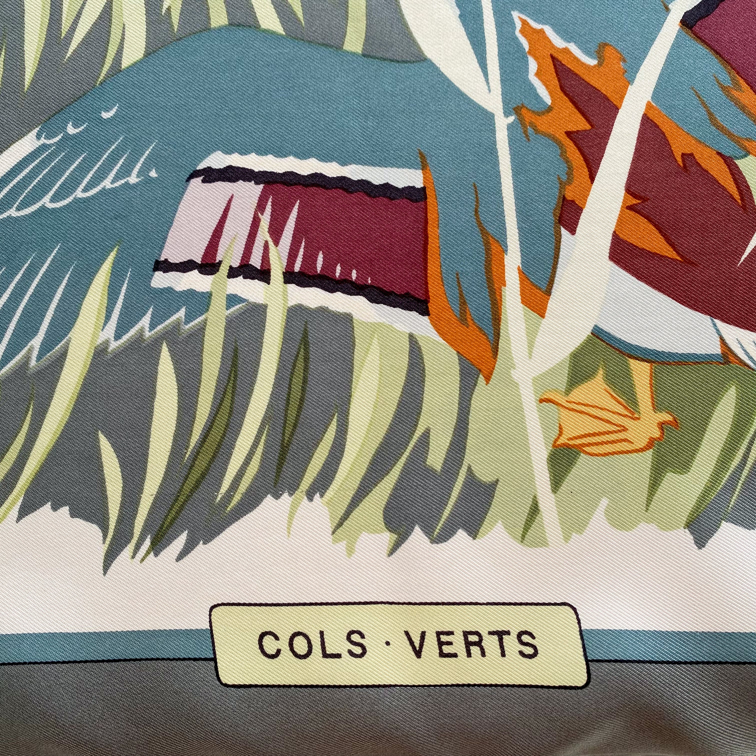 Hermès Cols Verts Silk Scarf