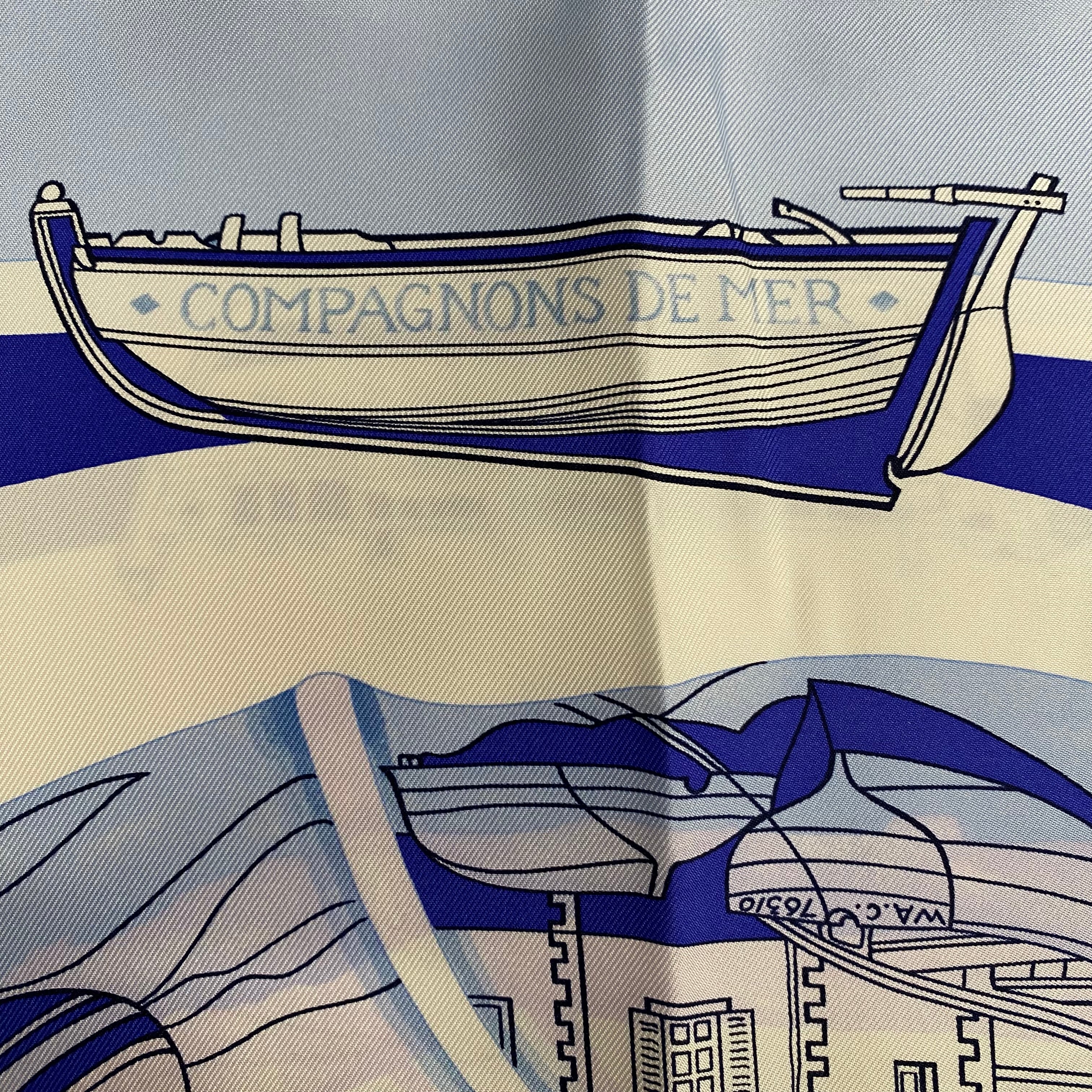 Hermès Compagnons De Mer Silk Scarf