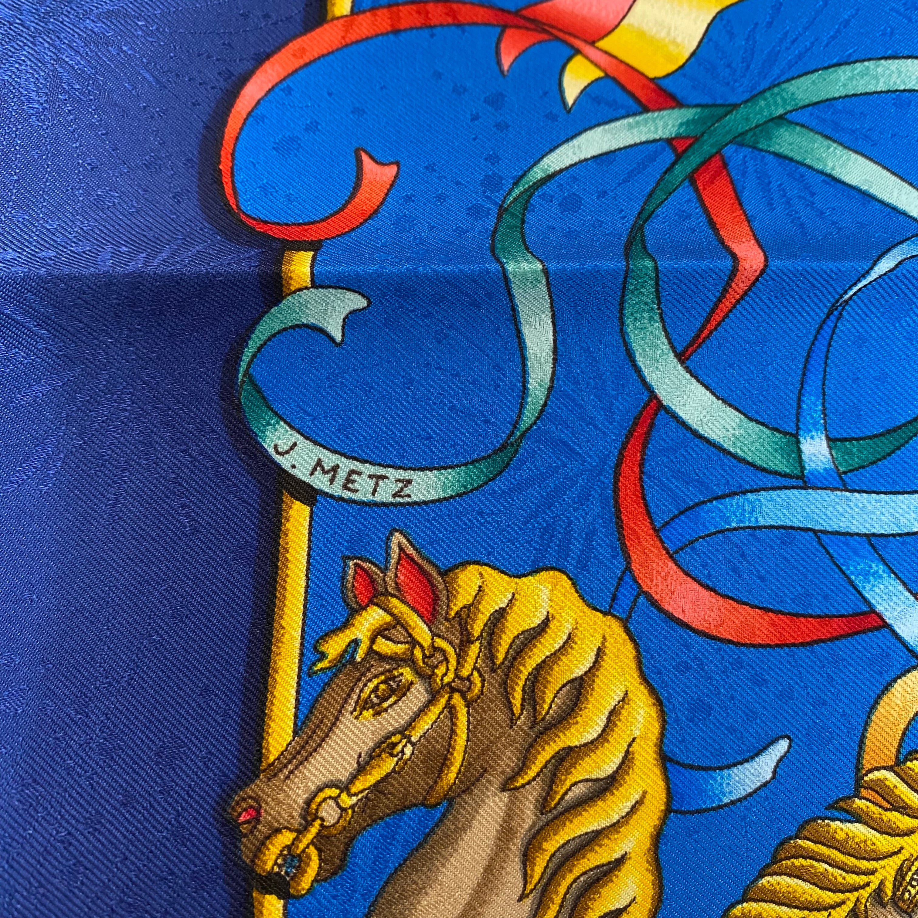 Brand New Boxed Hermès Luna Park Silk Scarf