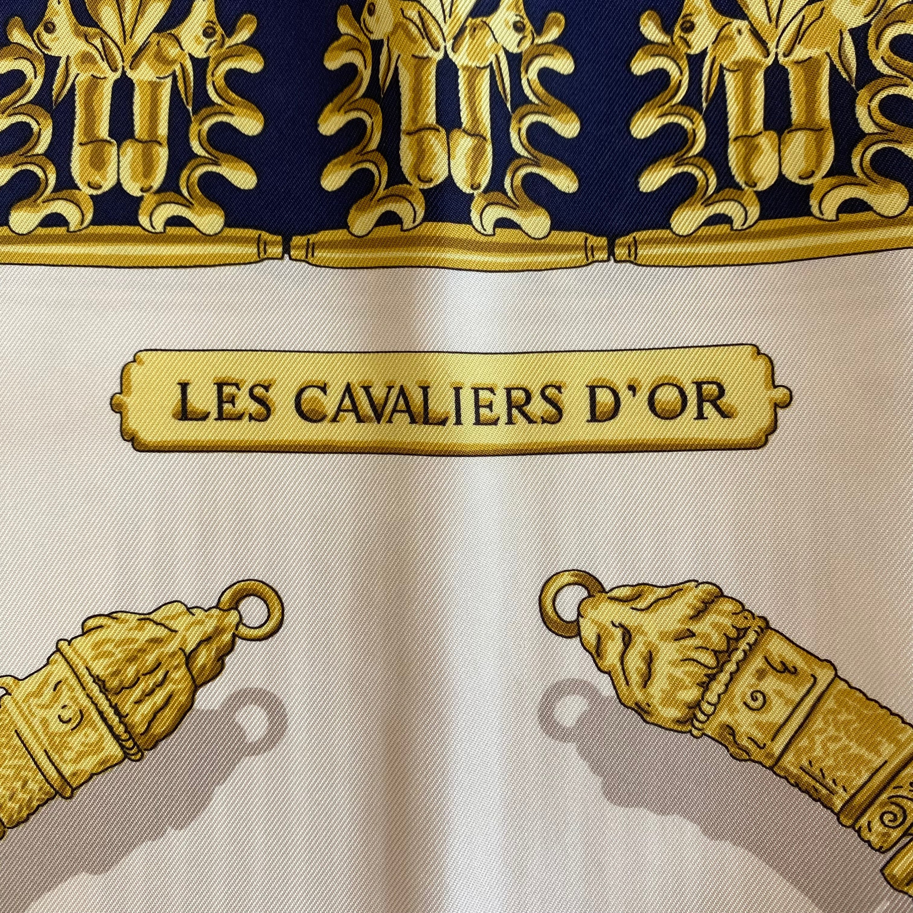 Hermès Les Cavaliers D’or Silk Scarf