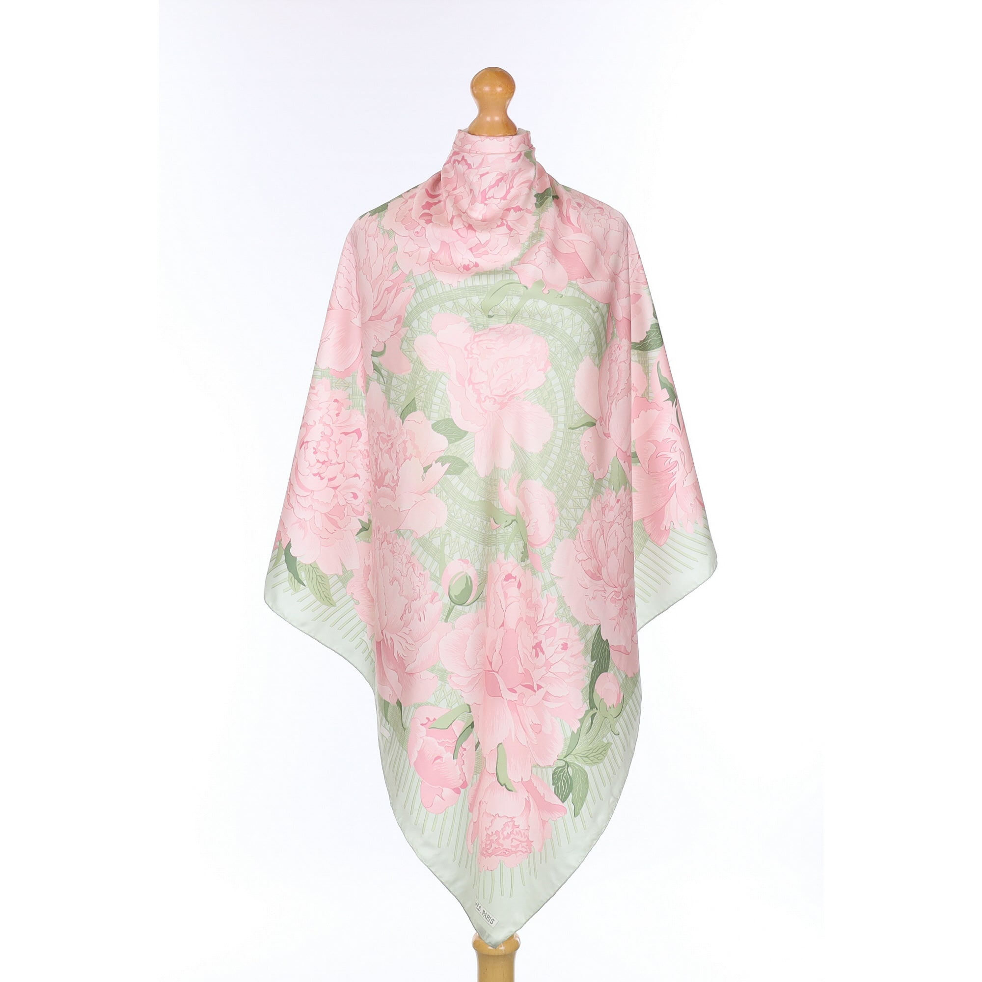 Hermès Les Pivoines Silk Scarf