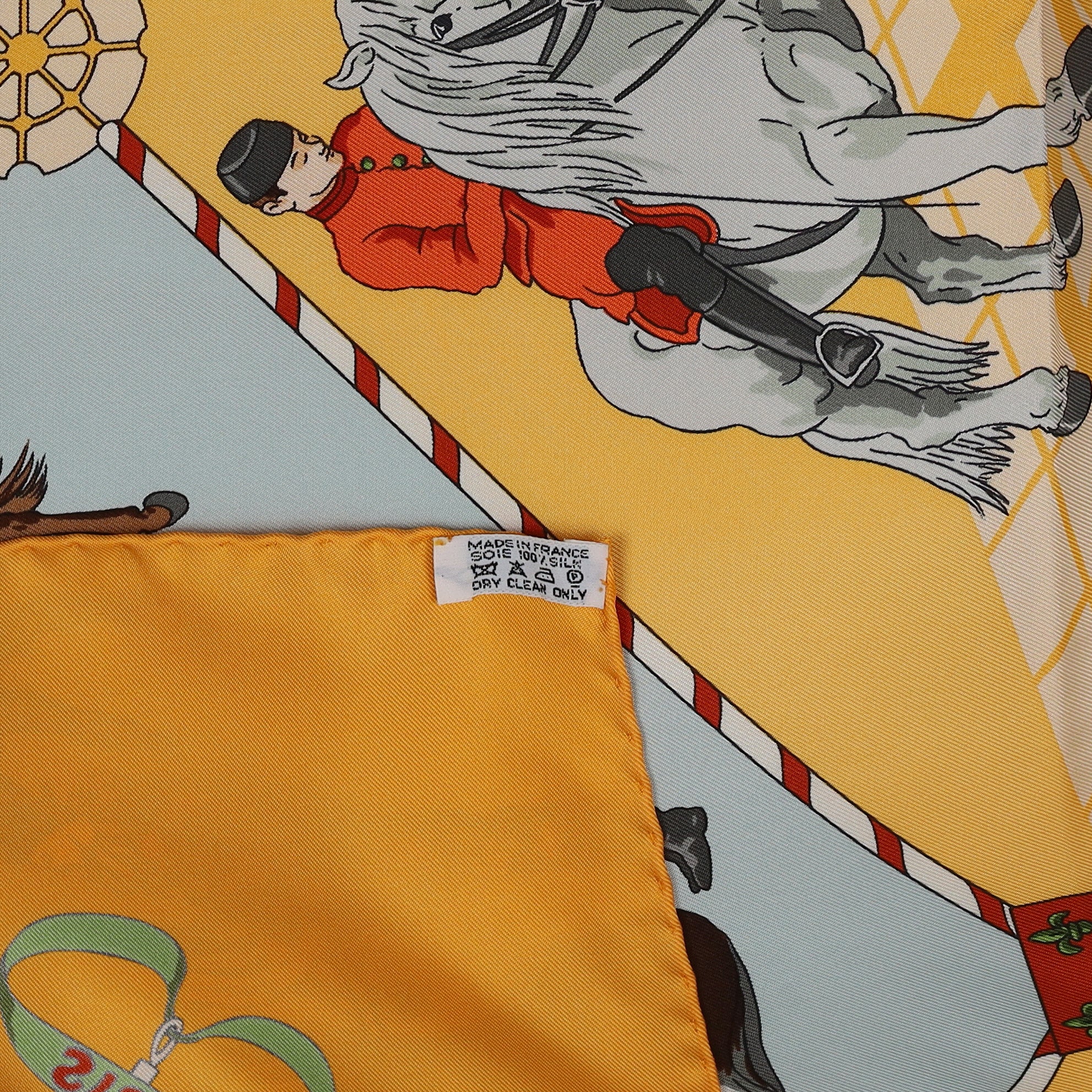 Brand New Boxed Hermès Musée Vivant du Cheval Chantilly Silk Scarf