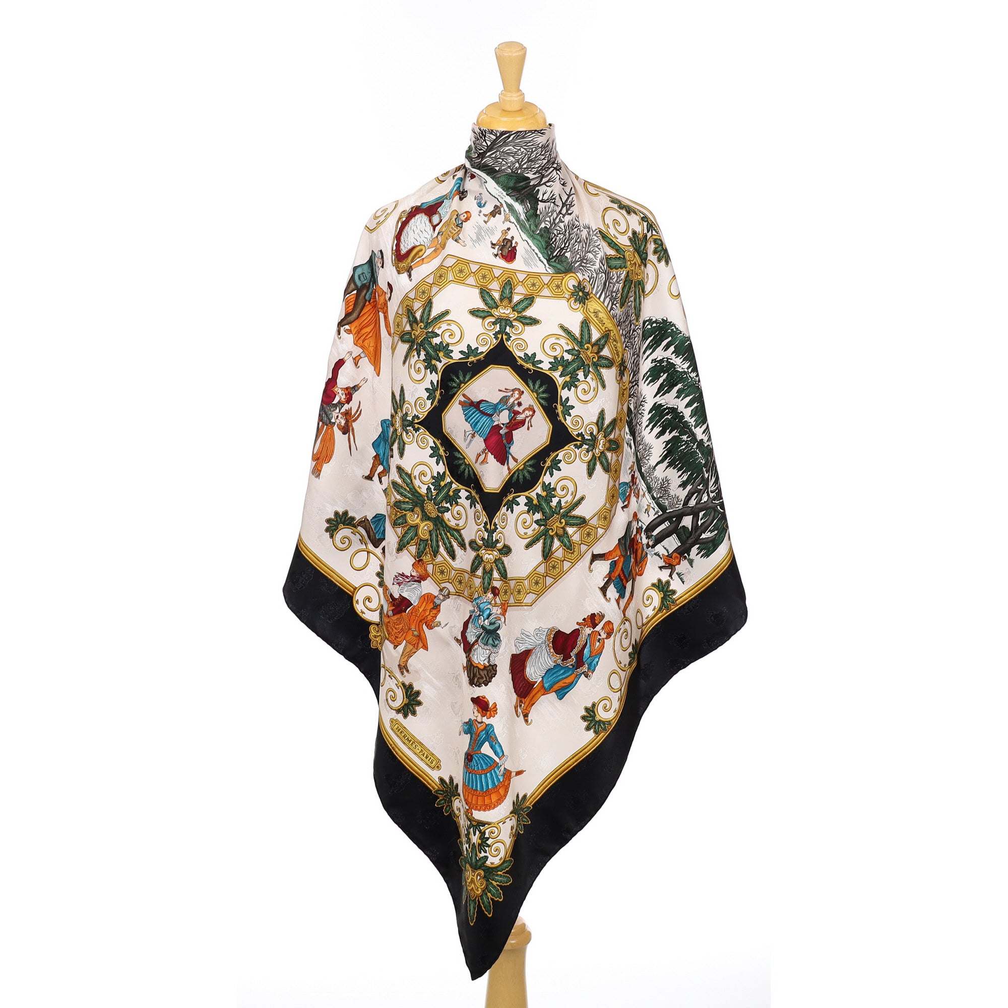 Hermès Joies D'Hiver Silk Scarf Rare